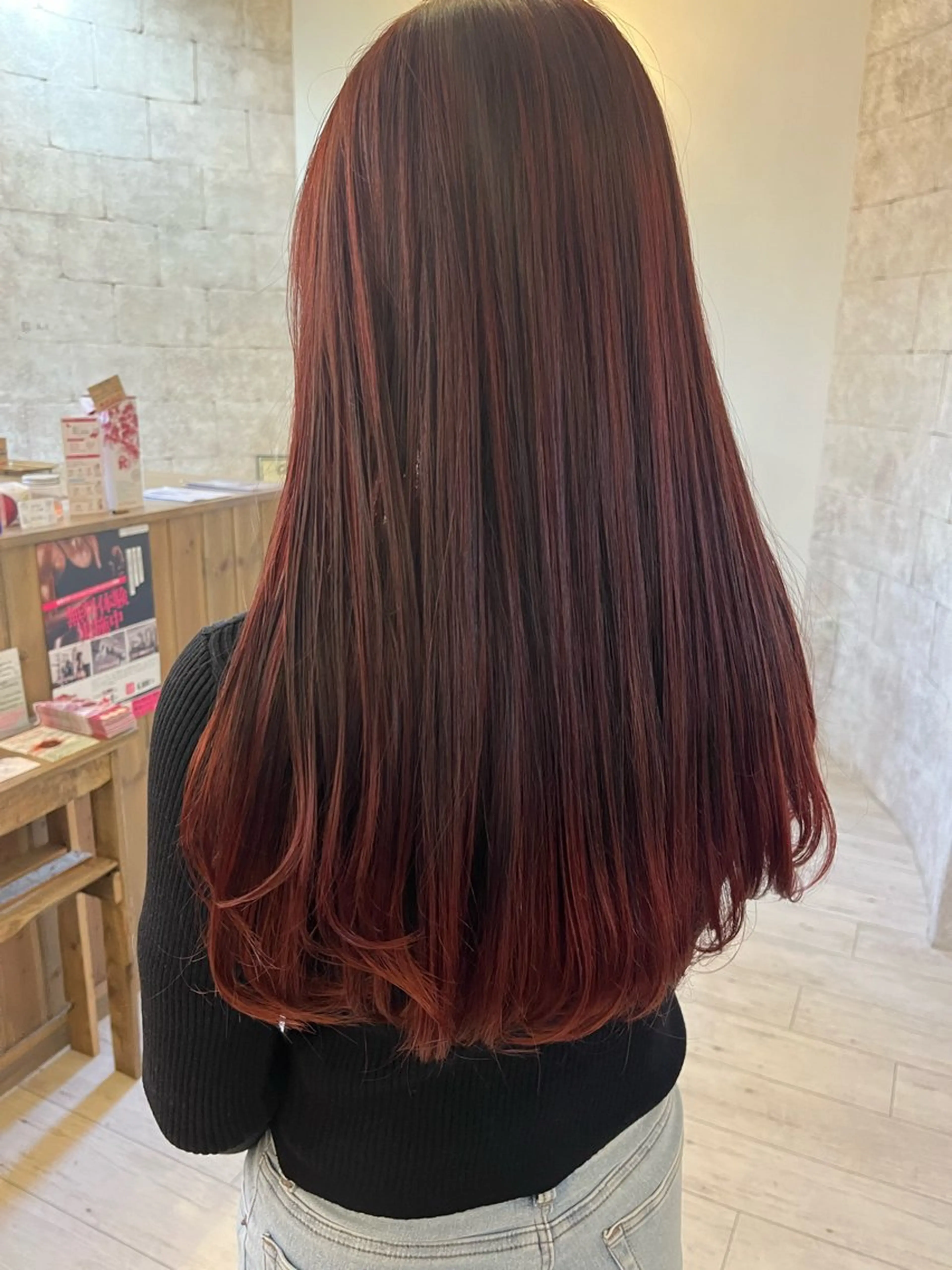 ロング カラー Agu hair time所属・time_ メラニーのヘアスタイル