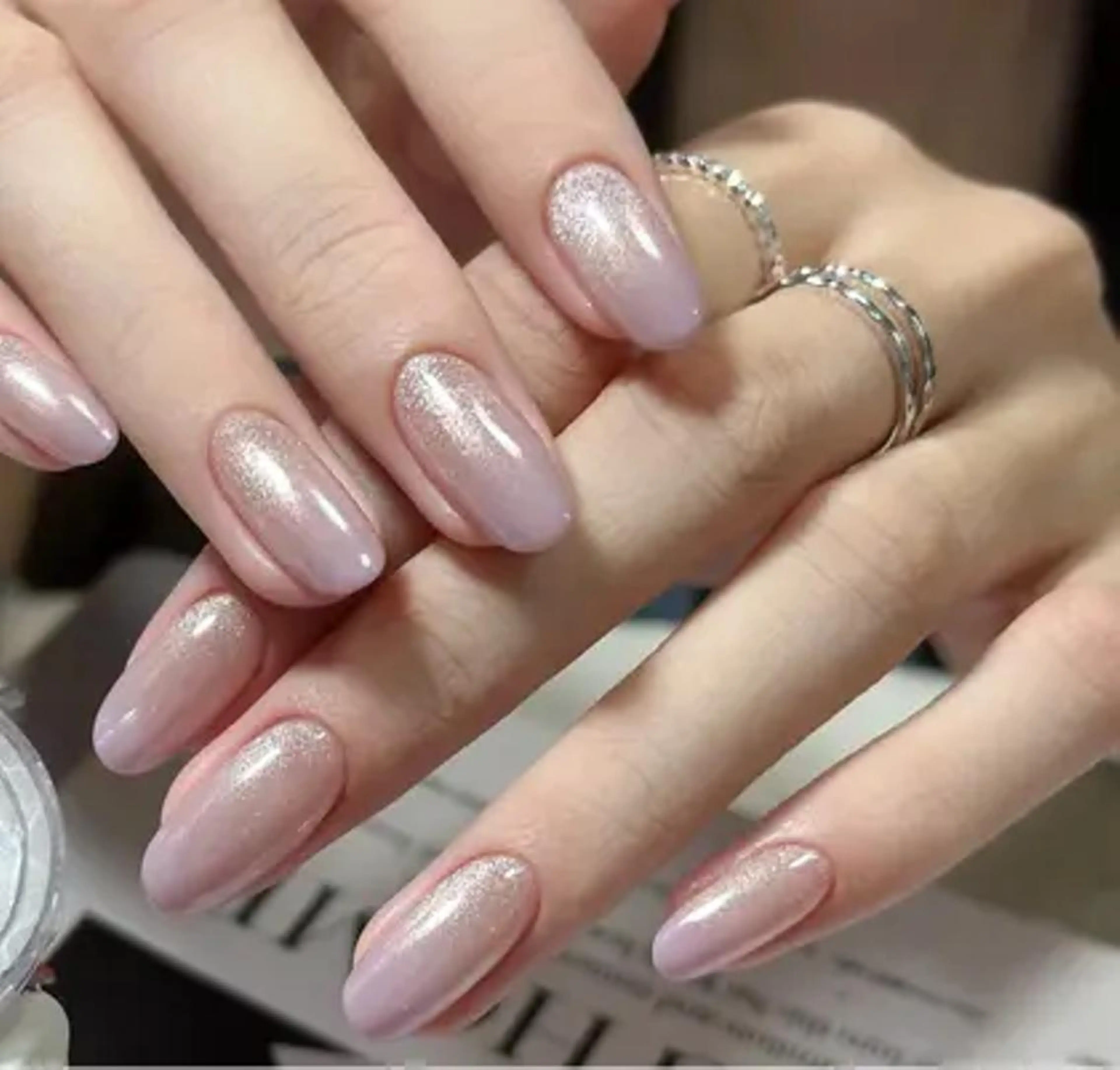 マグネット🧲つるんつるん～マグネットネイル￥3800(オフ有)の写真