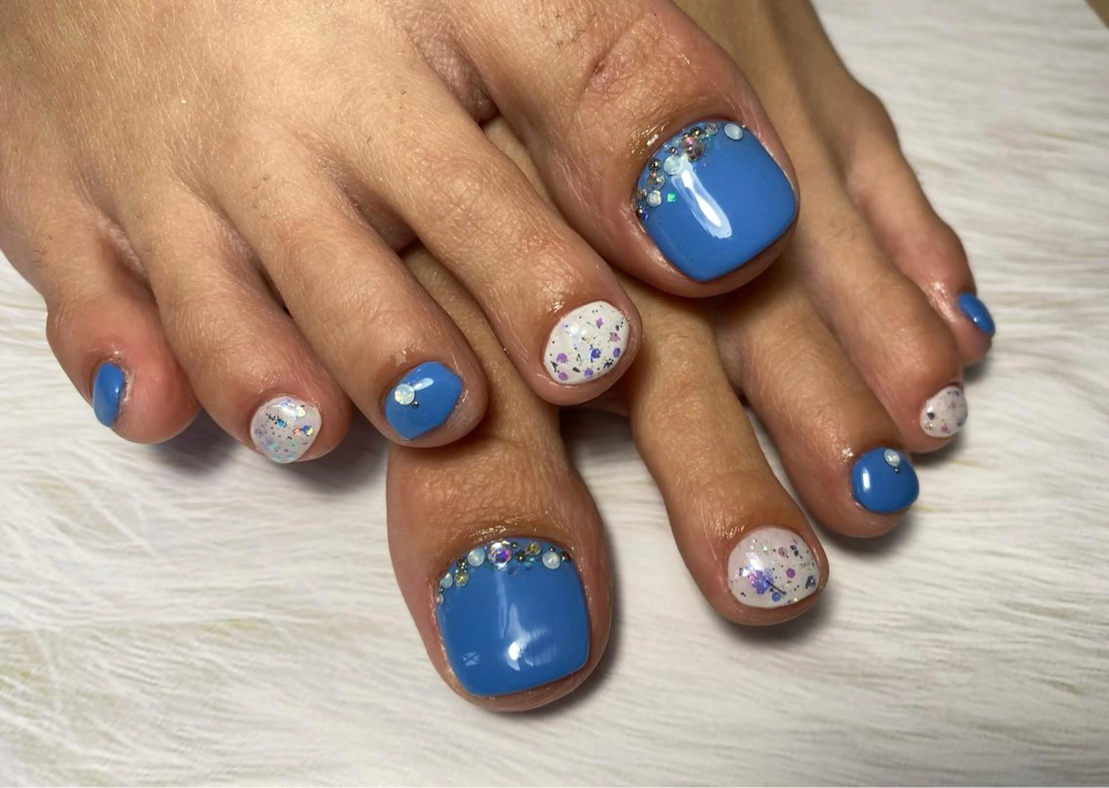 ネイル フットネイル Mana‪ ‪·͜· ❤︎‬のネイルデザイン