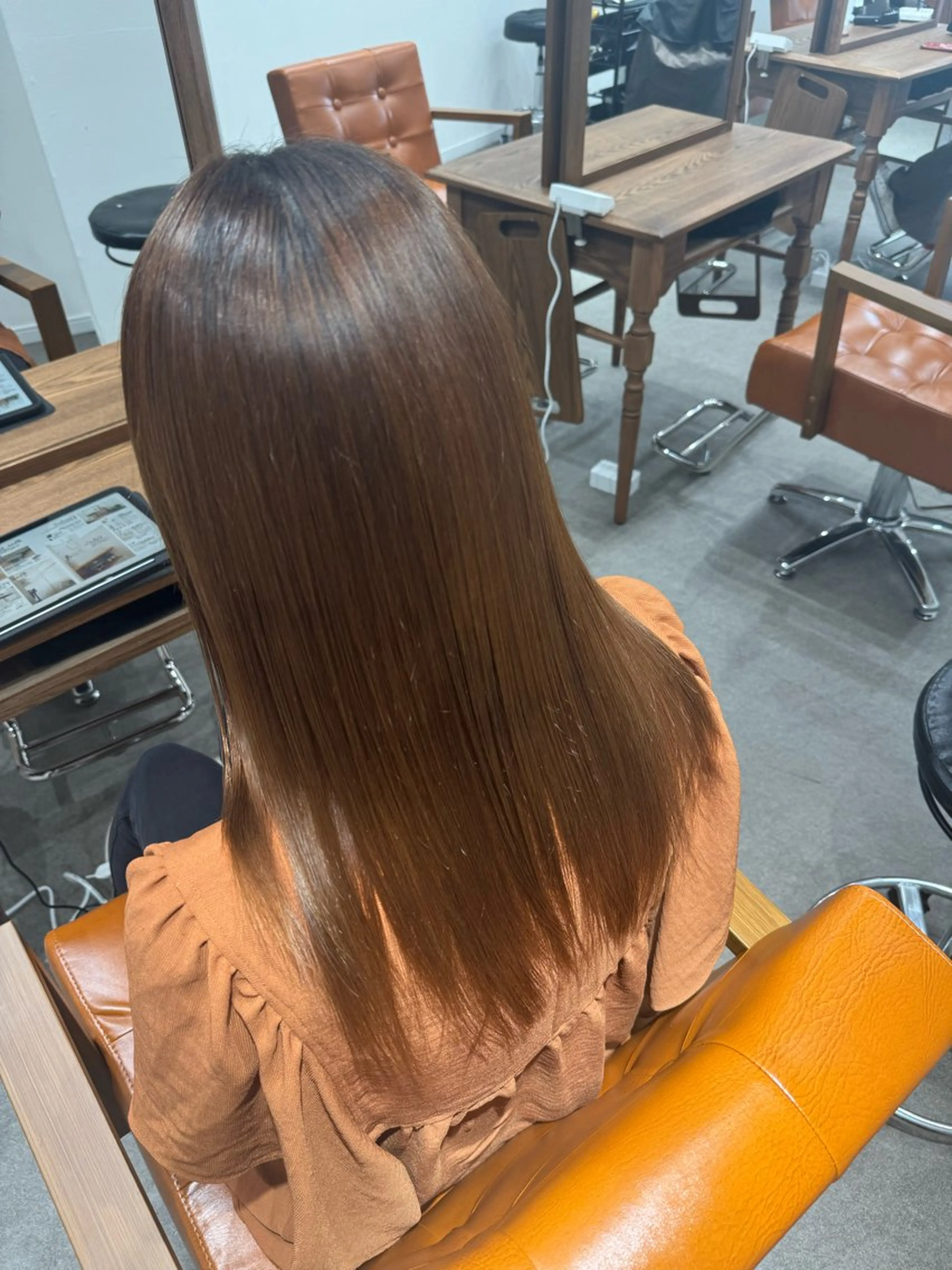 ロング カット 縮毛矯正 トリートメント 髪質改善縮毛✨ 泉谷彪芽のヘアスタイル