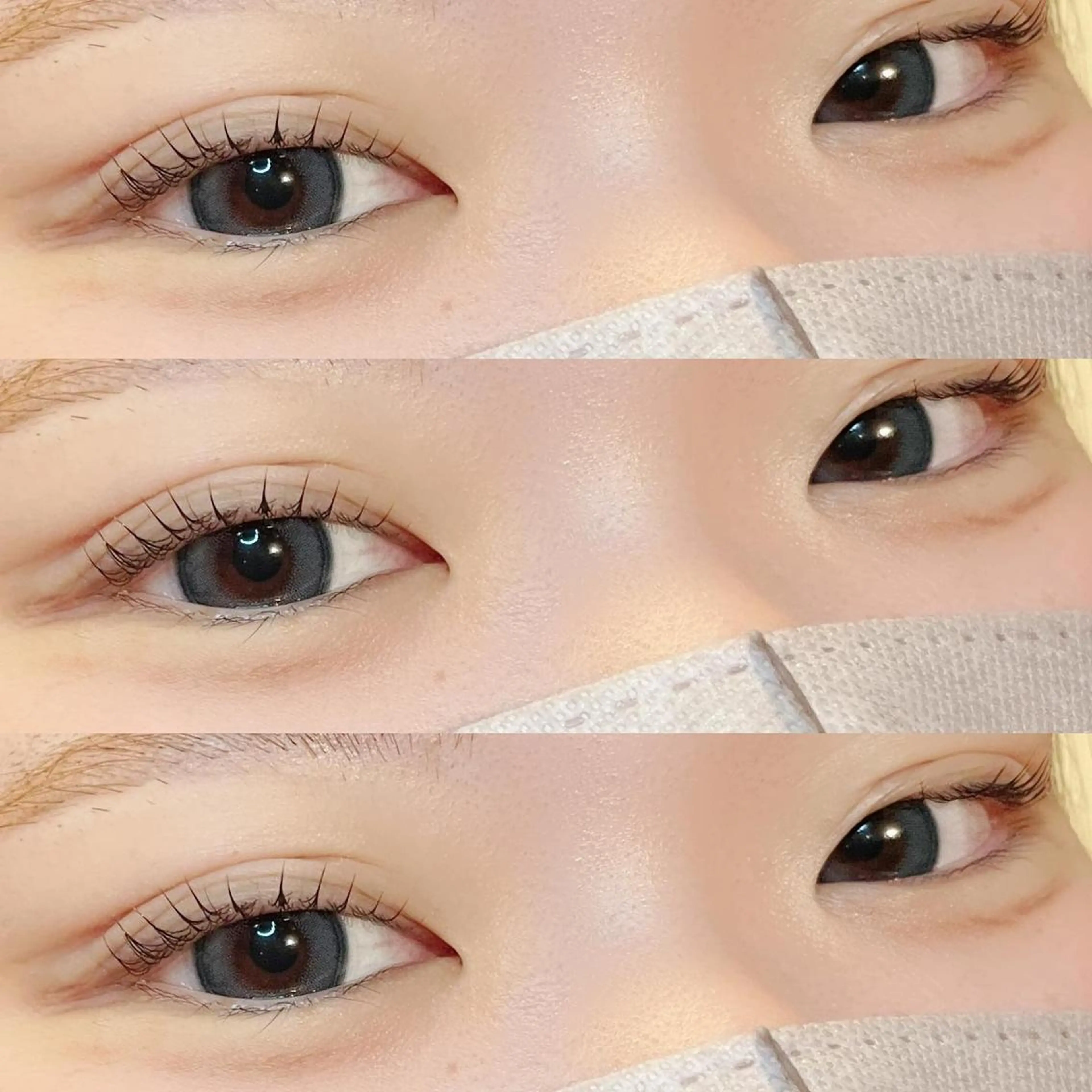 セミロング カラー ヘアアレンジ マツエク・マツパ セミロングパーマ 韓国風マツエク パリジェンヌラッシュリフト 一重×まつ毛パーマ 韓国風ヘア ブレス　セルバテラス泉店所属・🍓Rei naのマツエク・マツパデザイン