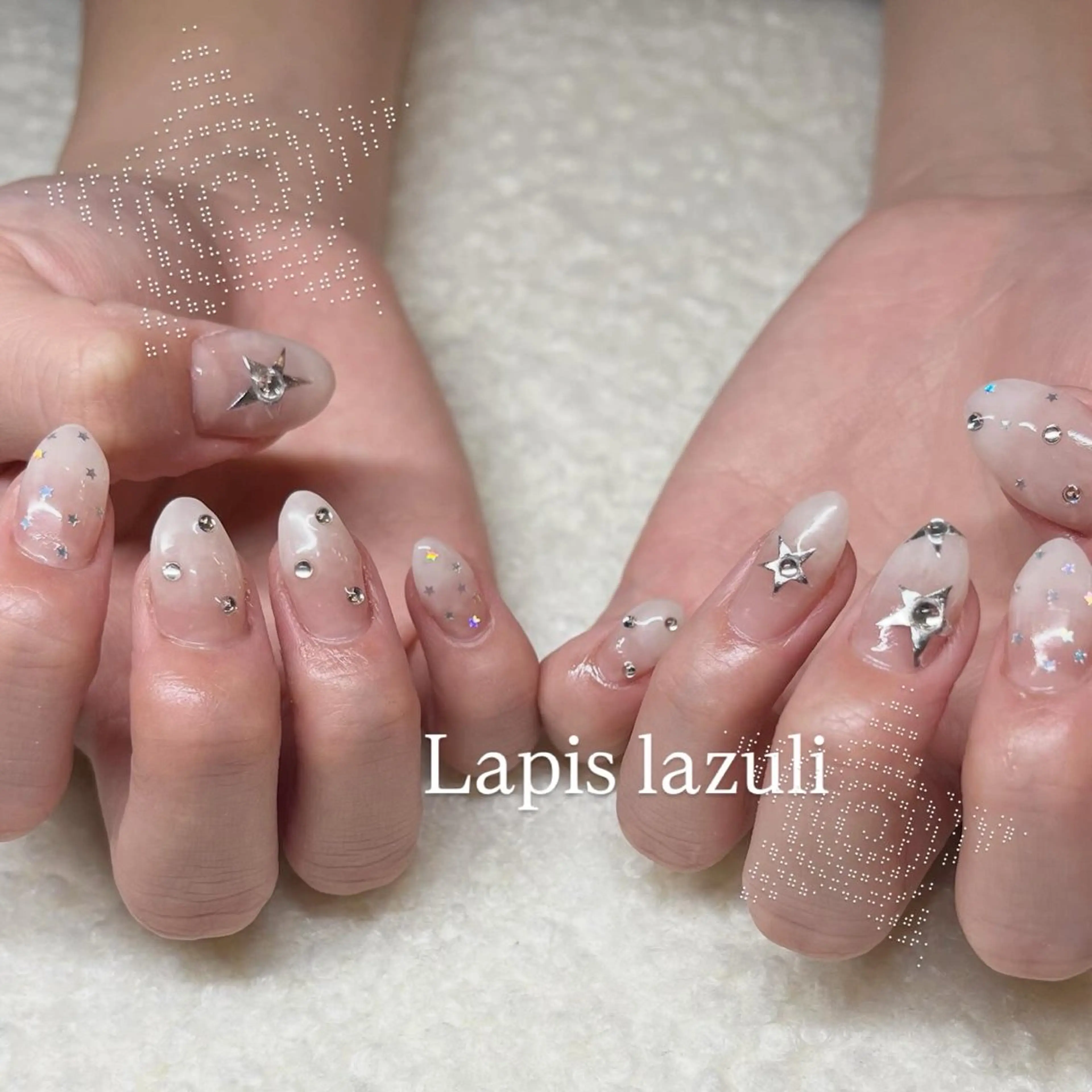 ネイル ハンドネイル YURINA ⋆꙳𝜗𝜚꙳.*‬のネイルデザイン