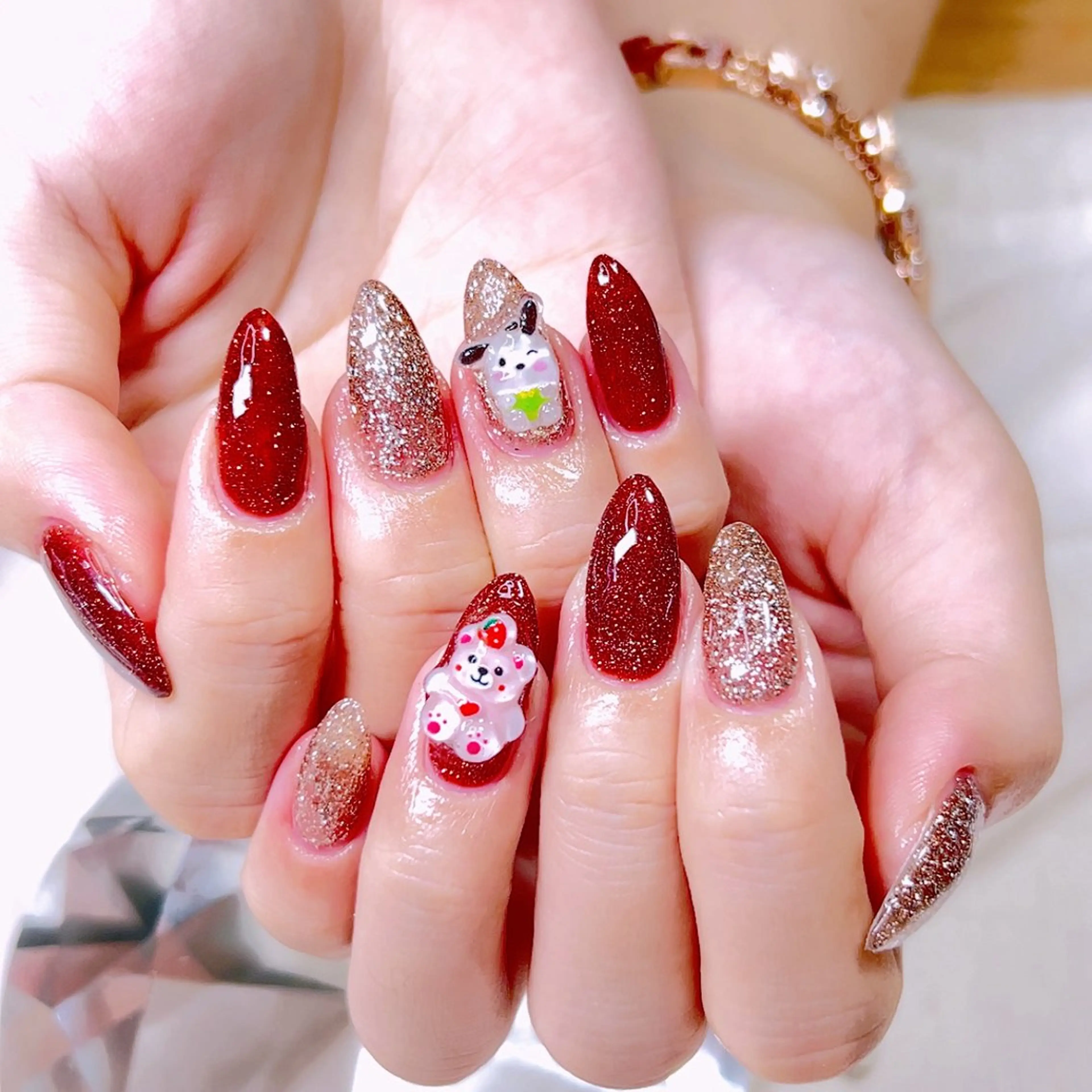 ネイル ワンカラーネイル ぷっくりネイル Cute Tips nailのネイルデザイン