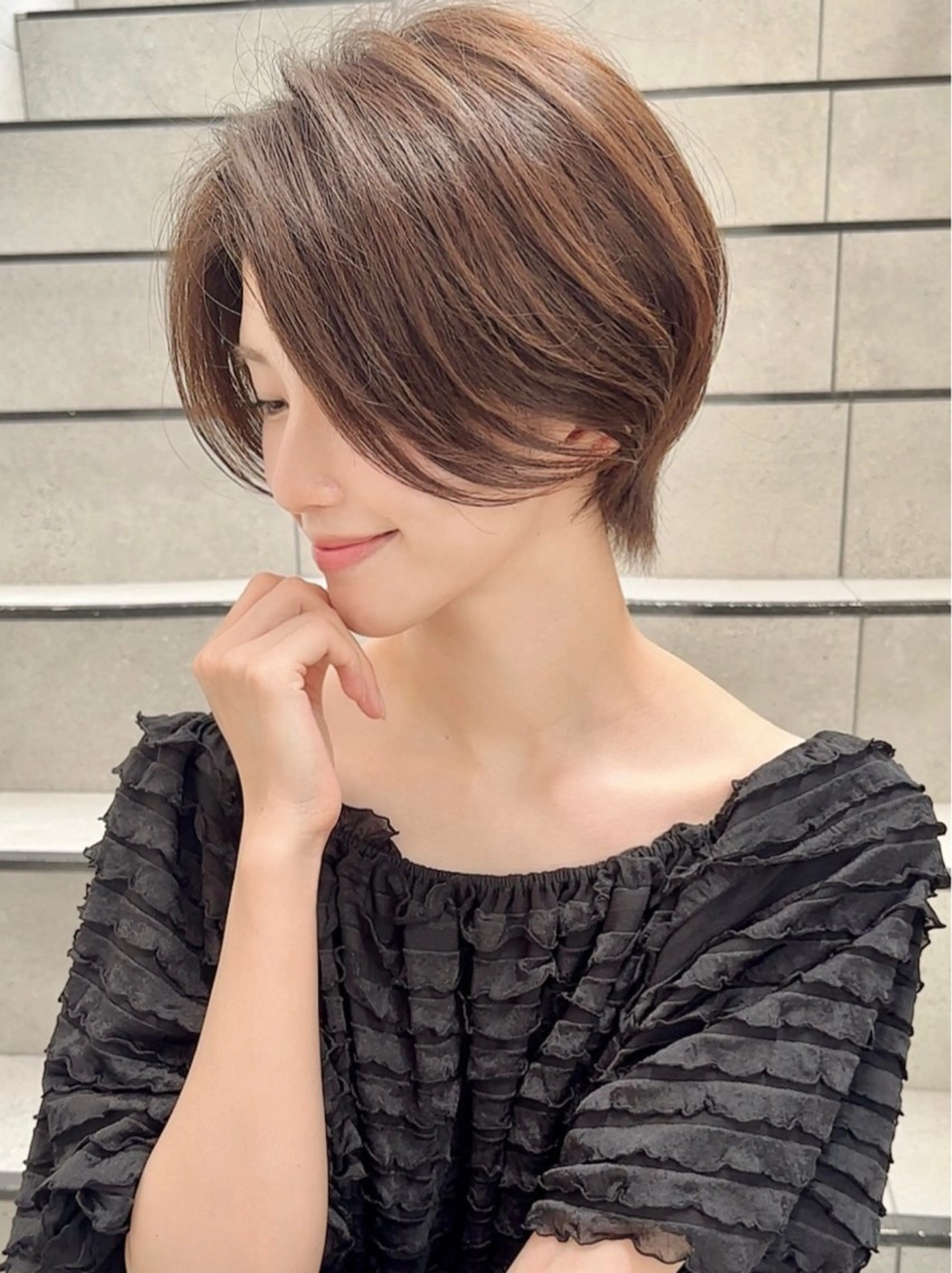 ショート カット レイヤー❣️縮毛矯正 川村利幸のヘアスタイル