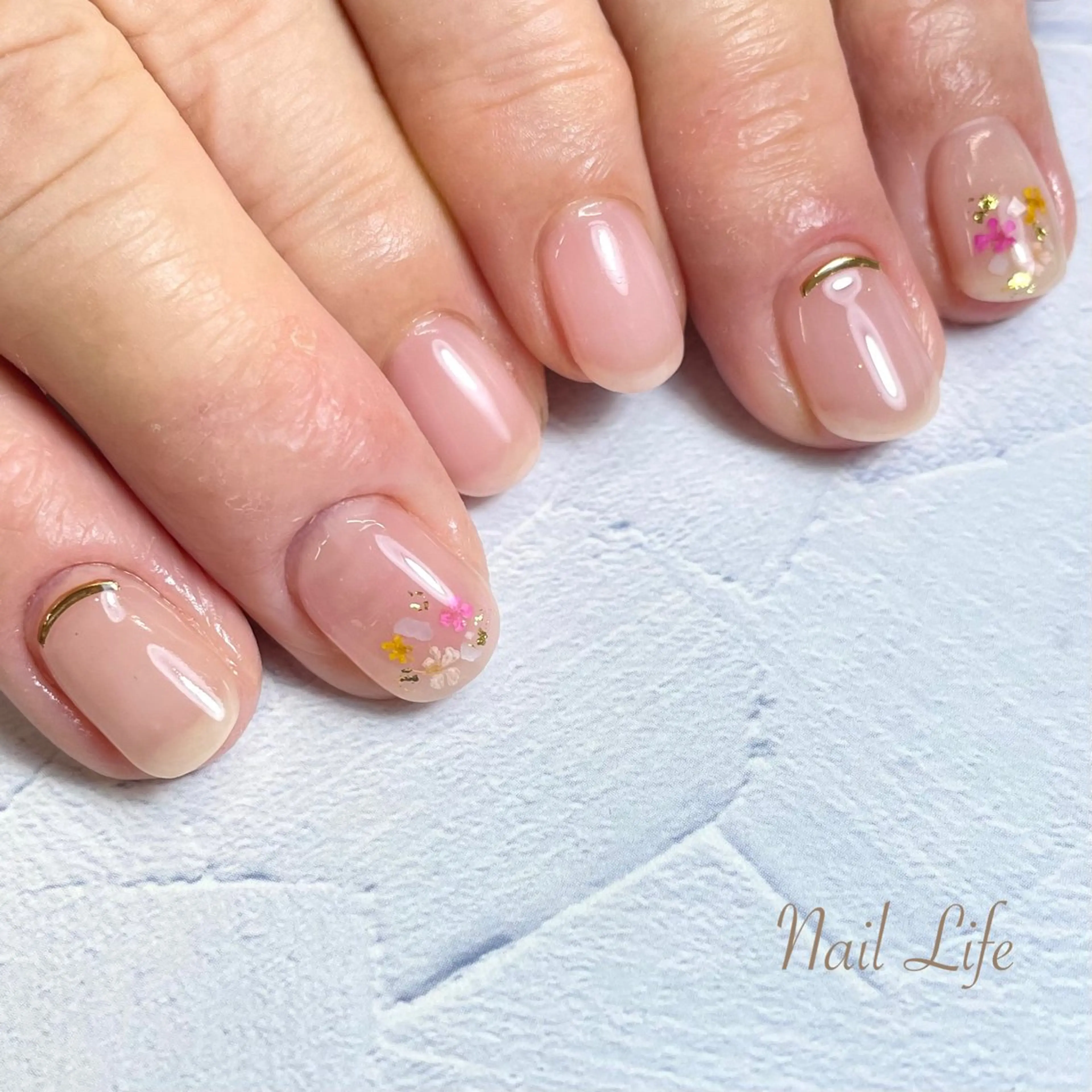 ネイル フラワーネイル 大嶋 めぐみのネイルデザイン