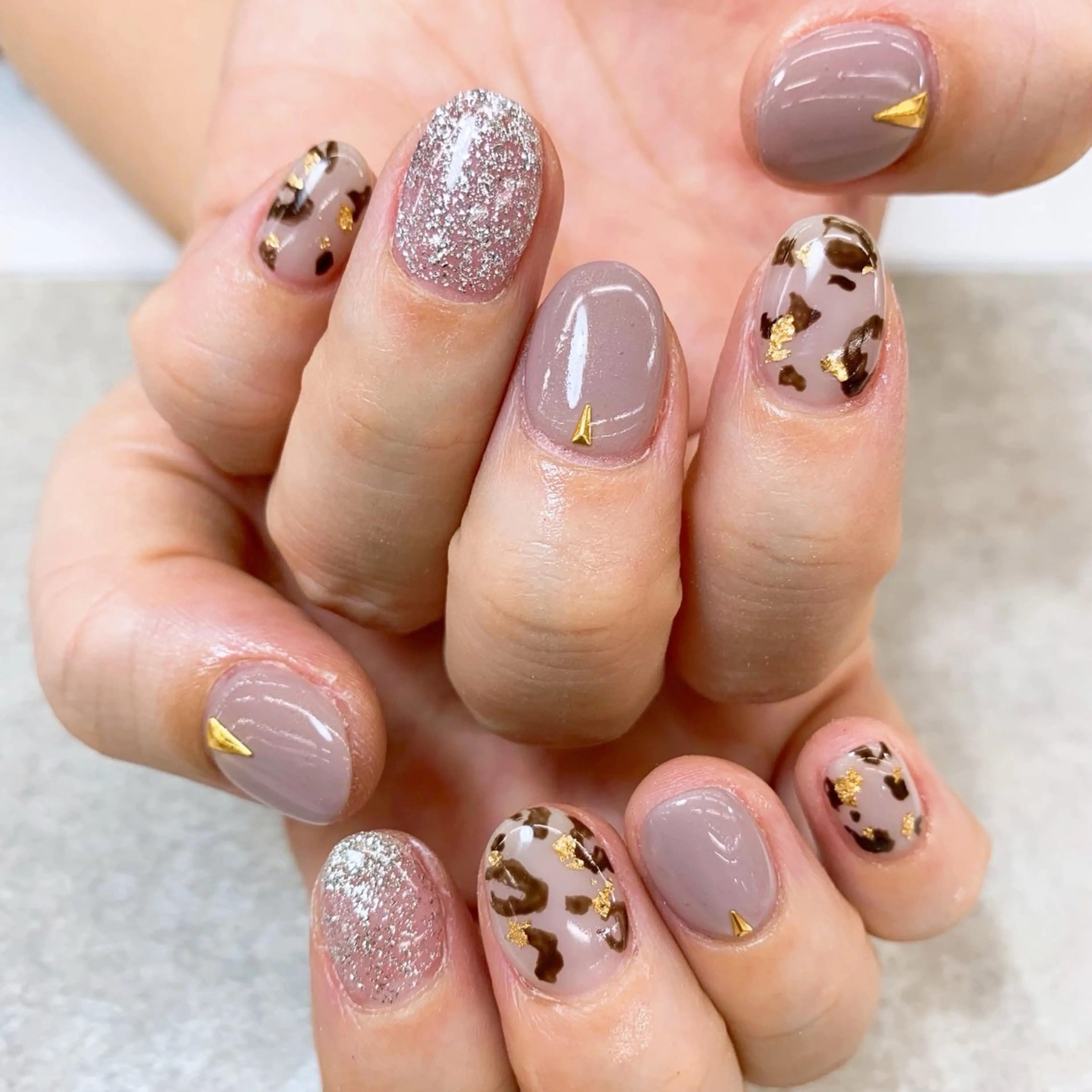 ネイル ⭐︎休業中の練習⭐︎ JNA認定講師髙橋のネイルデザイン