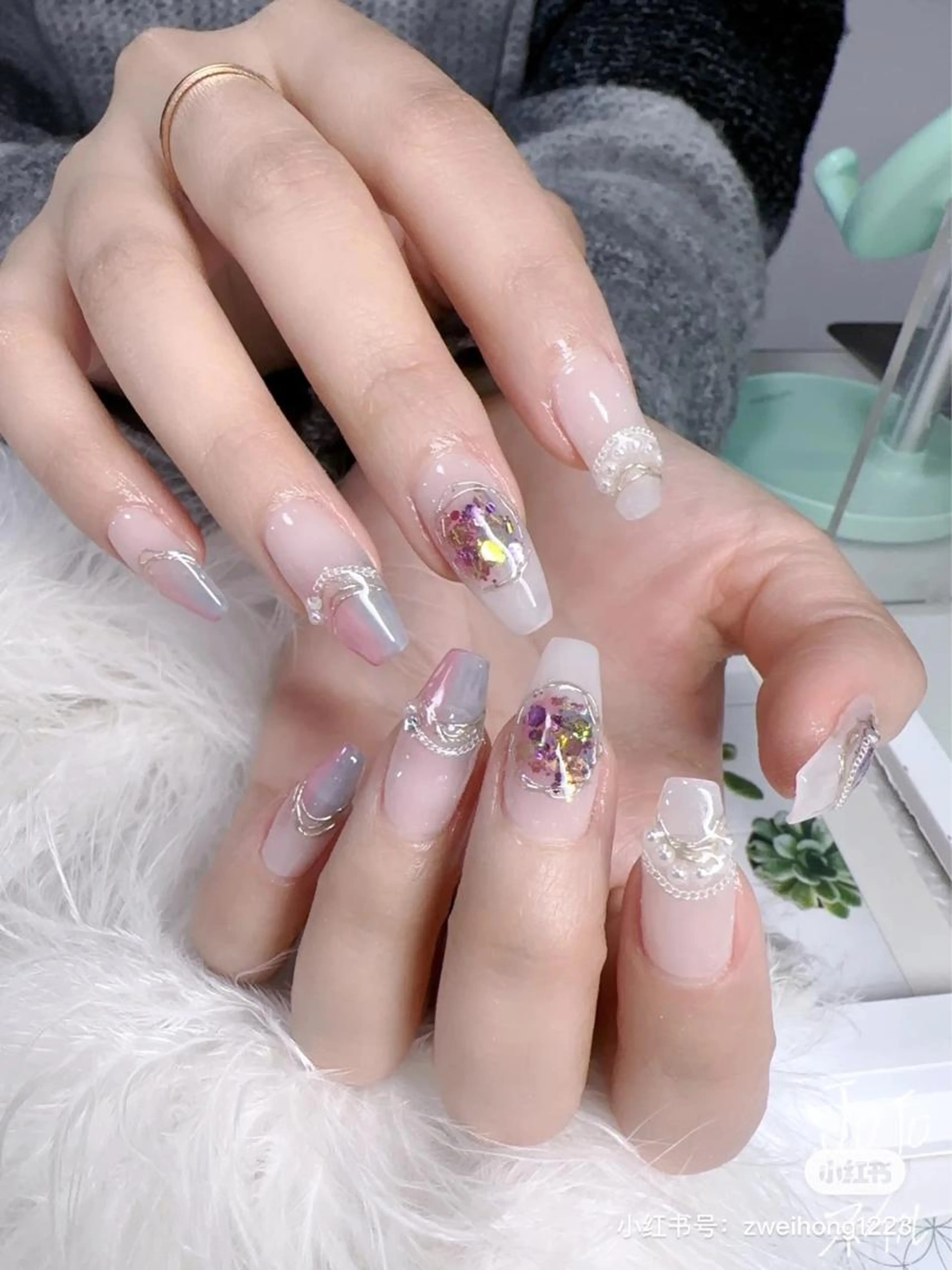 チップ長さ出し10本+持ち込みデザインやり放題の写真