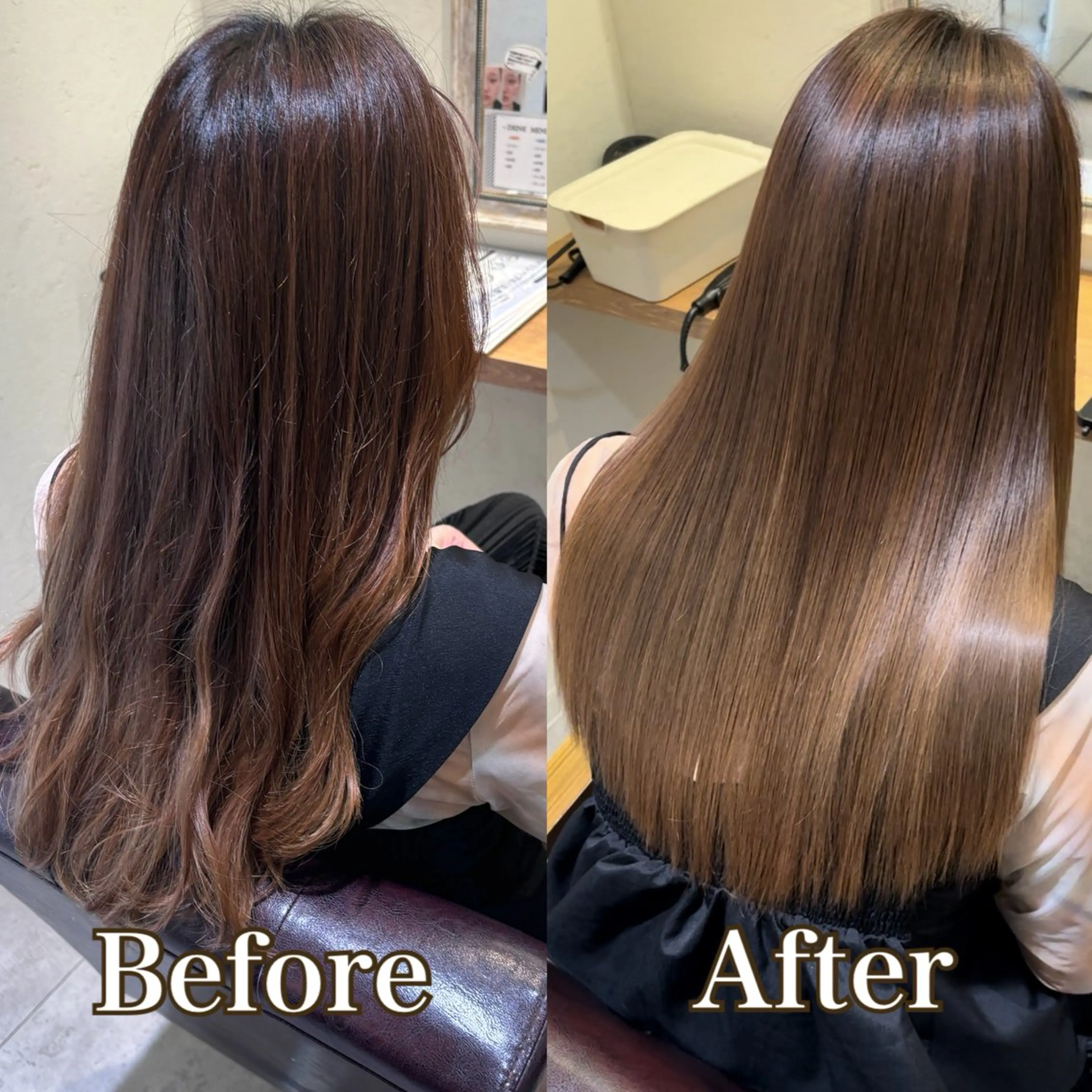 ロング カラー ヘアカラー 農添 杏のヘアスタイル