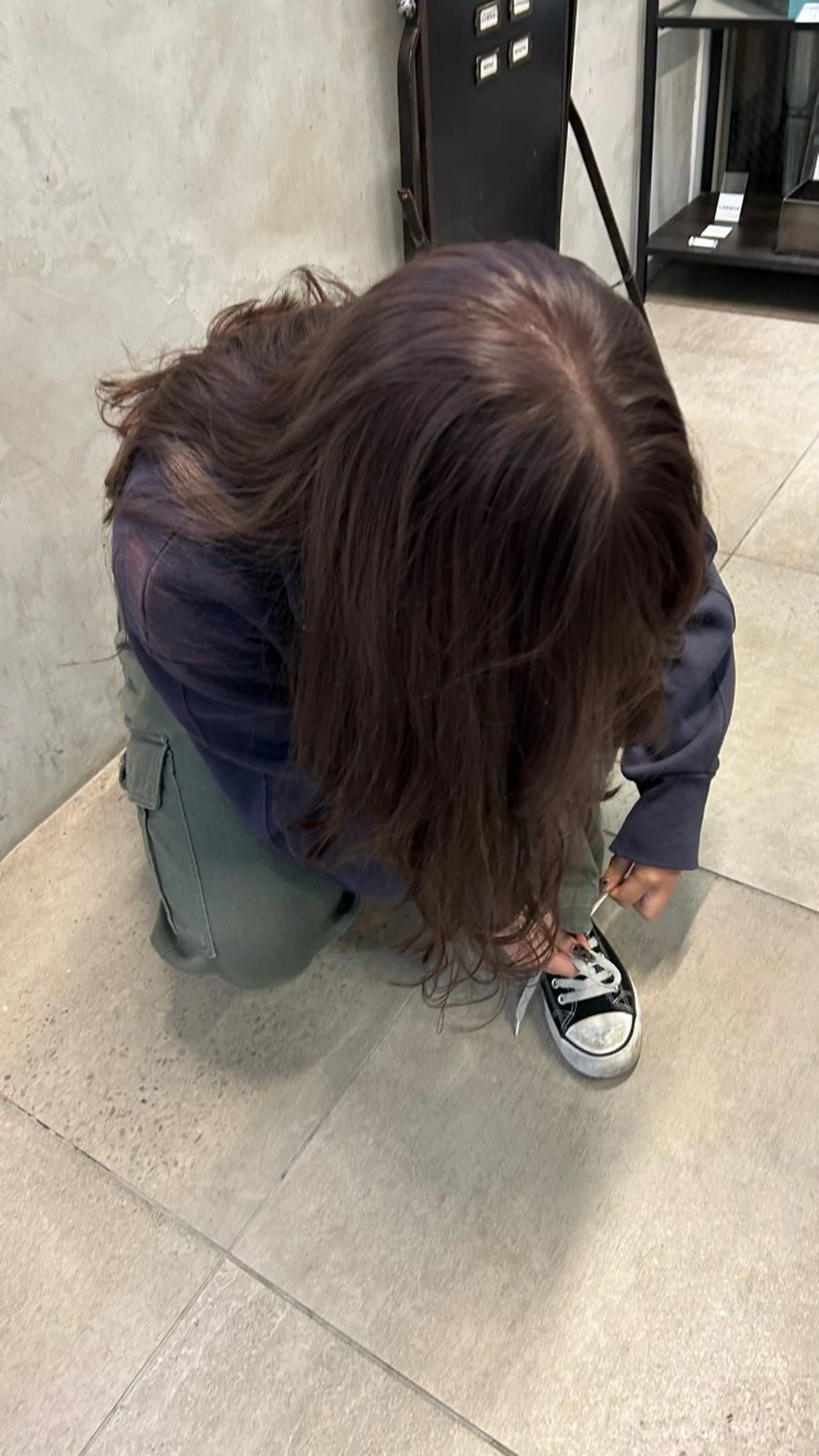 ロング カラー 透明感カラー グレージュ ヘアカラー トリートメント じゅわっと暖色カラー 🍊Moemiのヘアスタイル