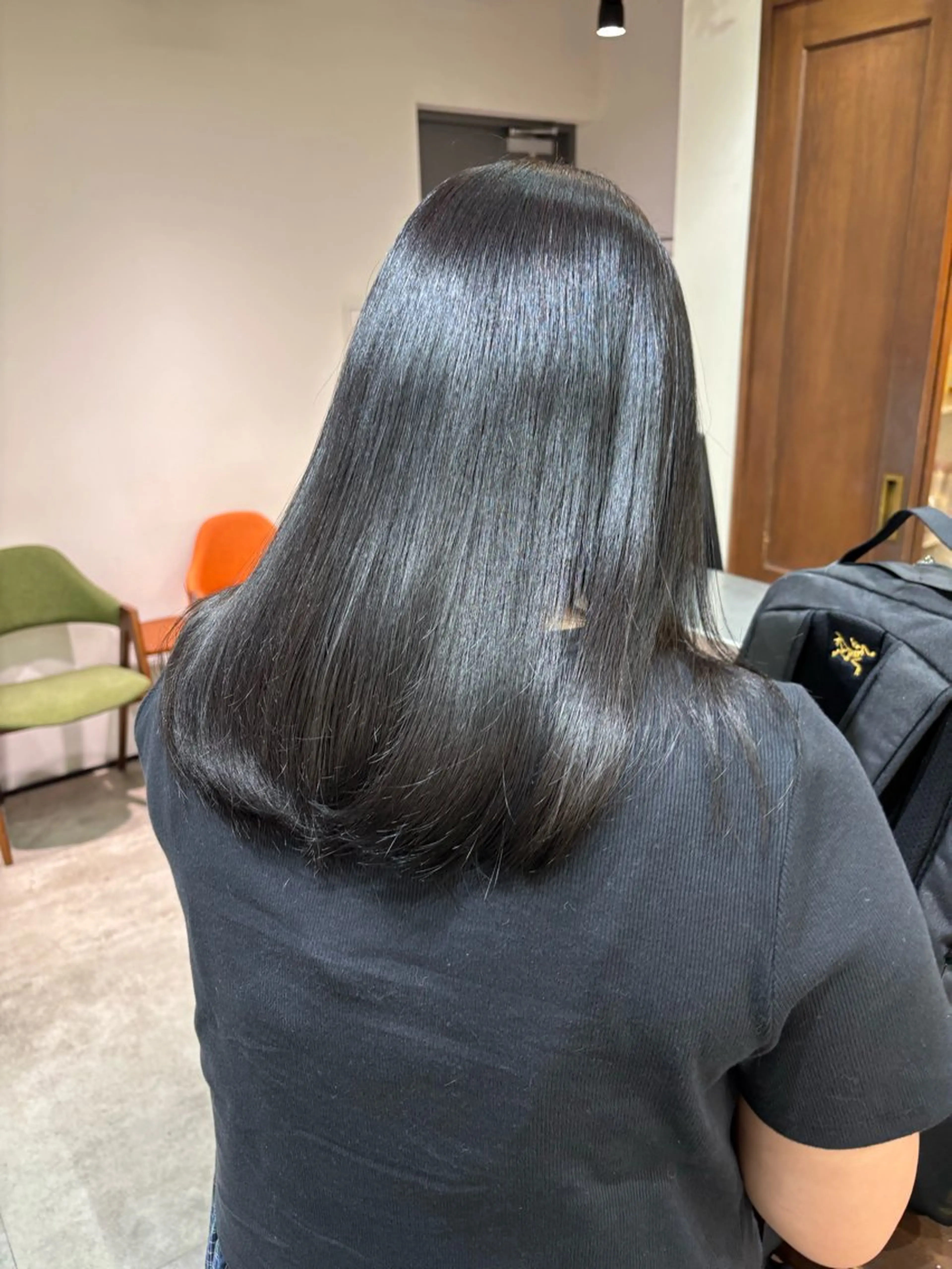 セミロング ヘアカラー トリートメント saki‪🌱‬♡ /ボブ/透明感カラーのヘアスタイル