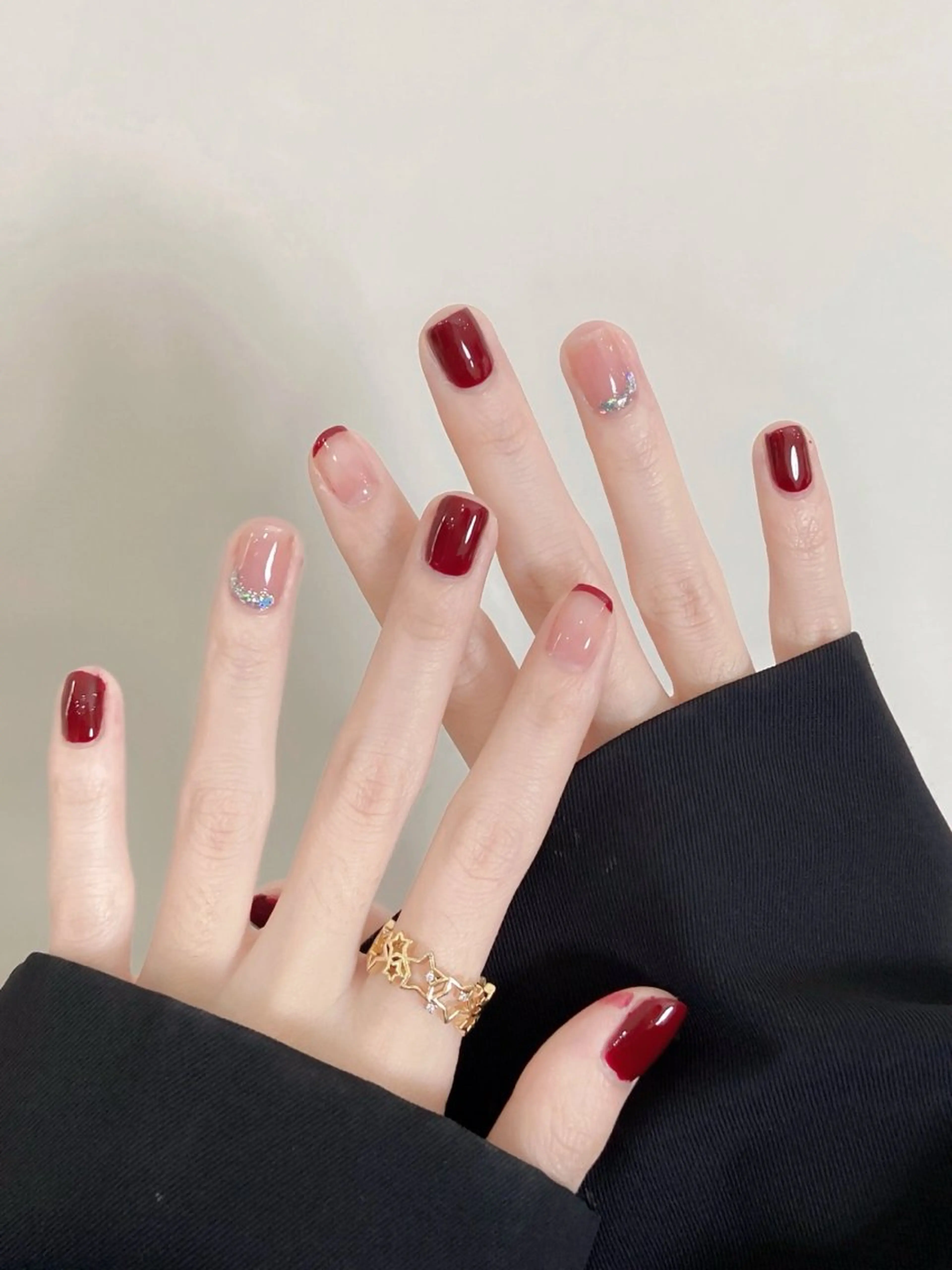 ネイル 長さ出し フットネイル フレンチネイル ジェルネイル ガラスフレンチ ハンドネイル ハンドケア More Glam渋谷店のネイルデザイン