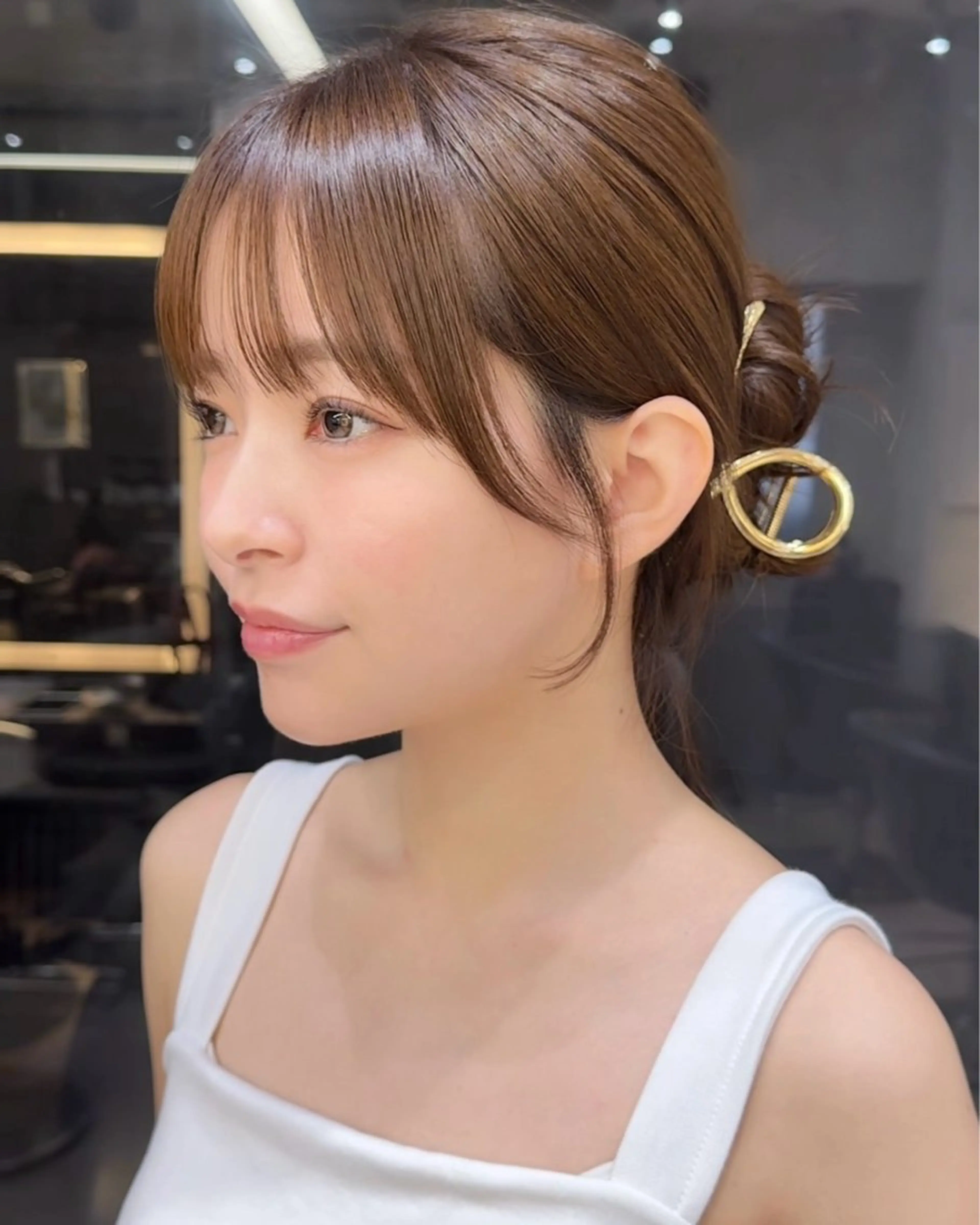 ミディアム レイヤーと顔まわり 大好き❣️関口拓馬のヘアスタイル