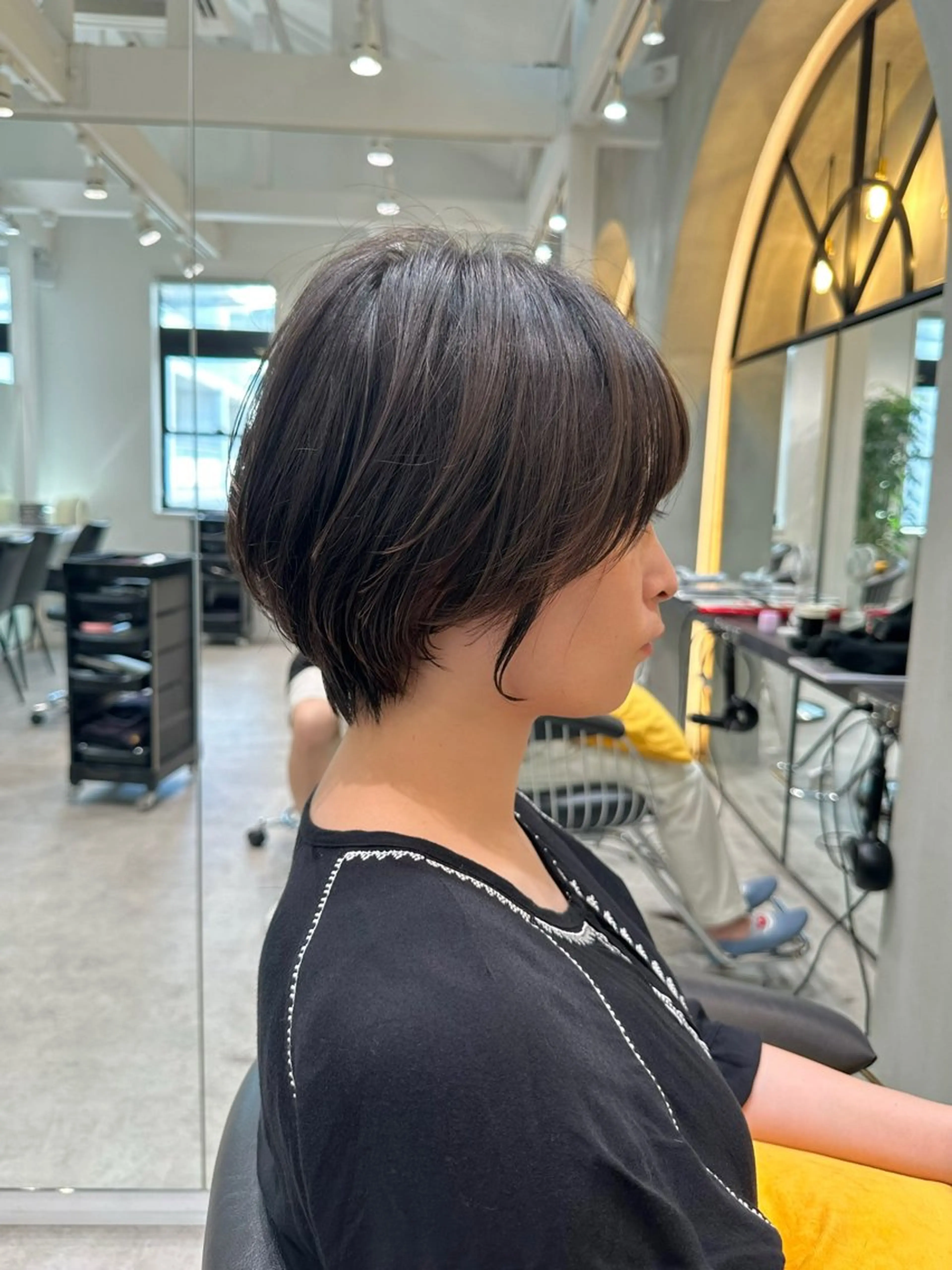 ショート ショートヘア 小顔カット カット ヘアカラー トリートメント ヘッドスパ taiga ショート /レイヤー/矯正🌈のヘアスタイル