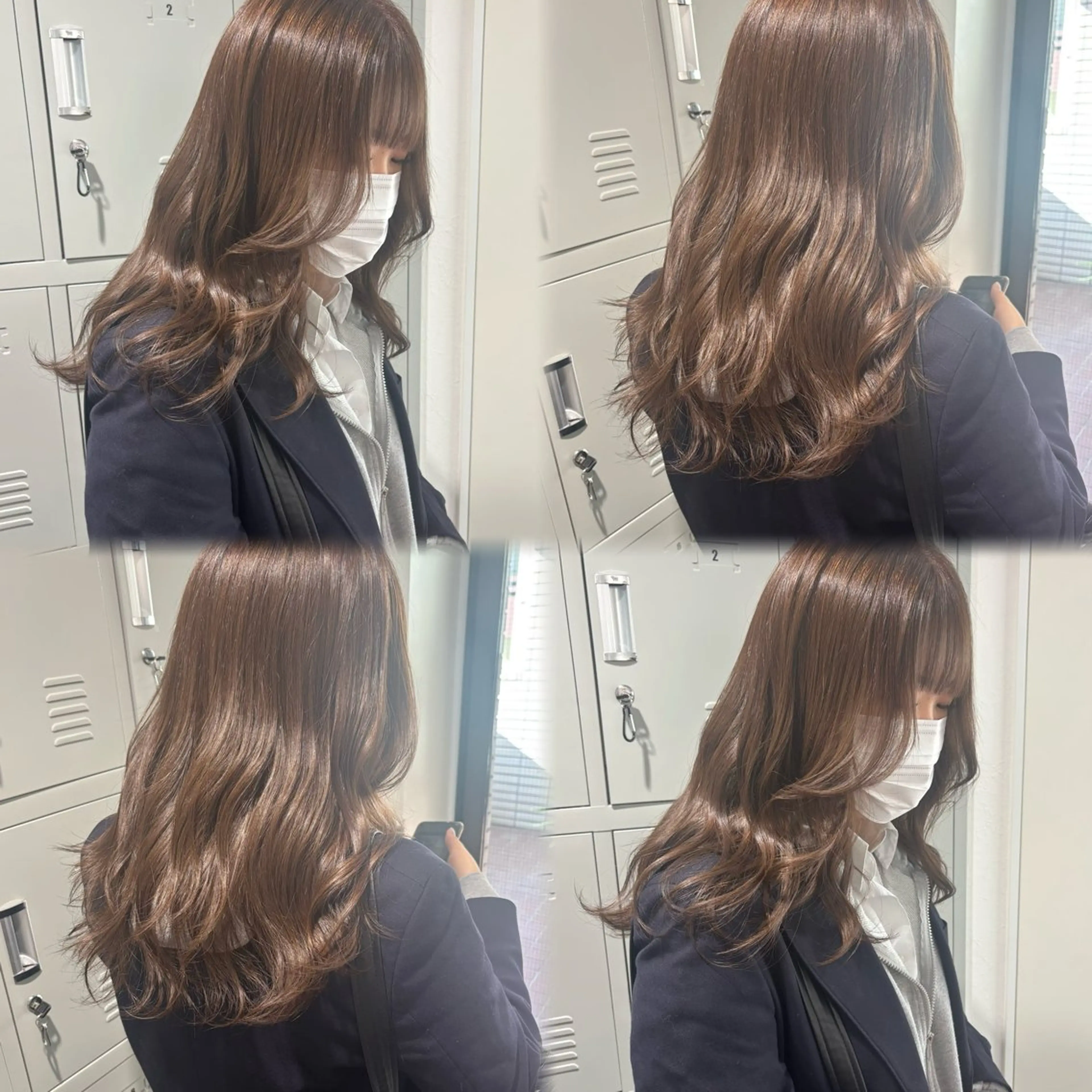 セミロング カラー 髪質改善ストレート /暖色カラー🎀🪞のヘアスタイル