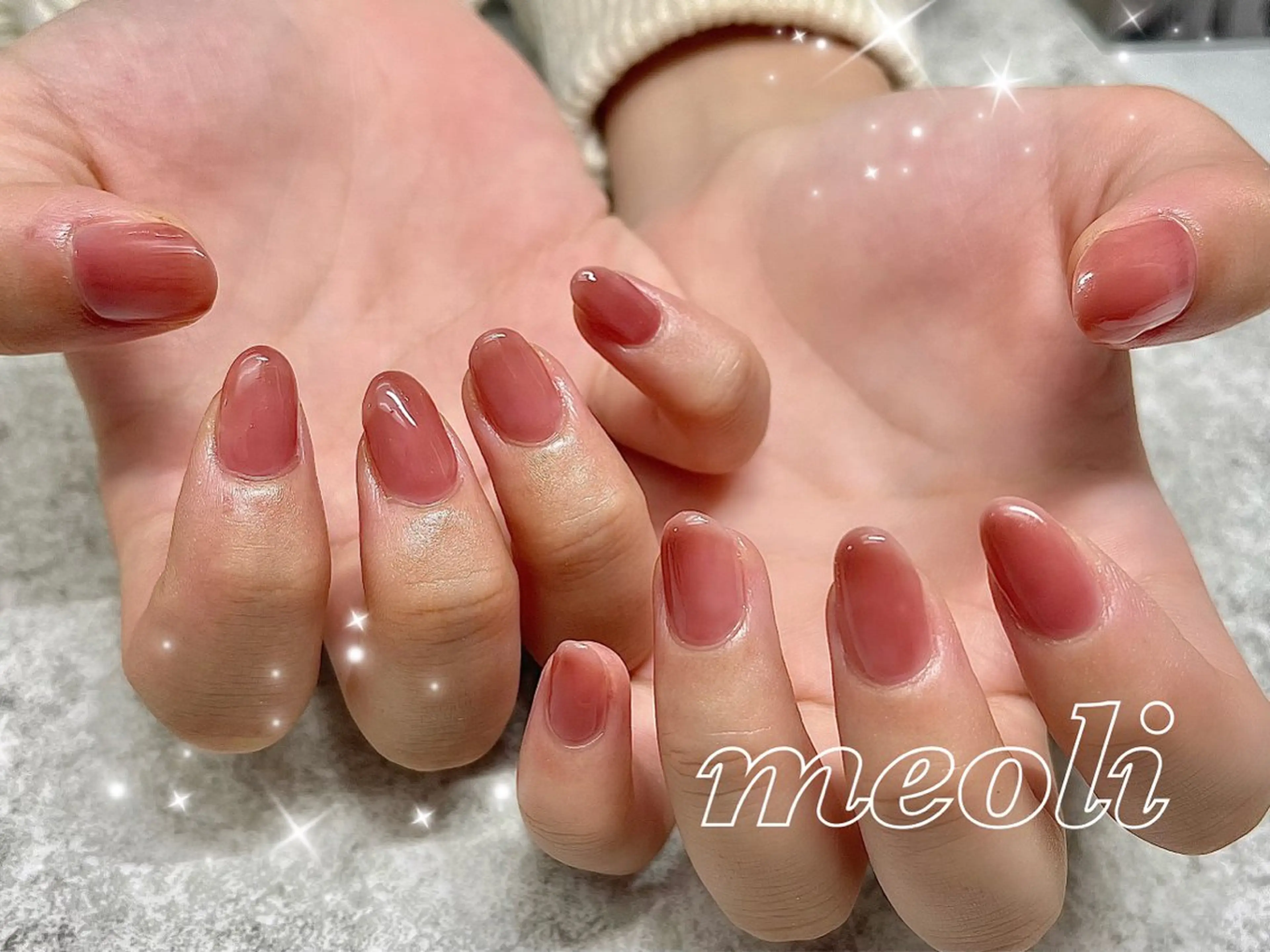 ネイル オフィスネイル ハンドネイル nail salon meoli　アヤのネイルデザイン