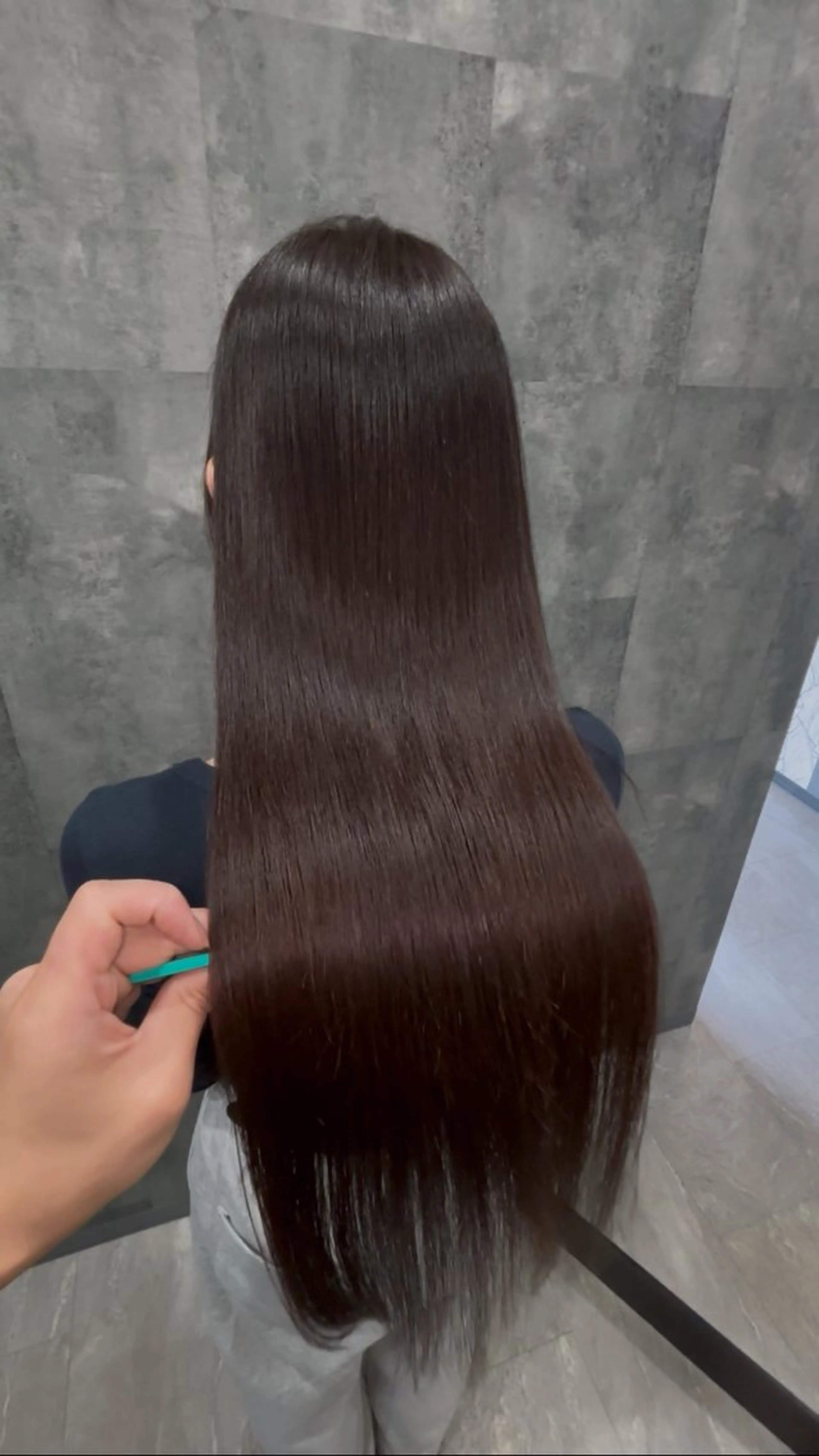 ロング 縮毛矯正 トリートメント 髪質改善✨ /冨永隆誠のヘアスタイル