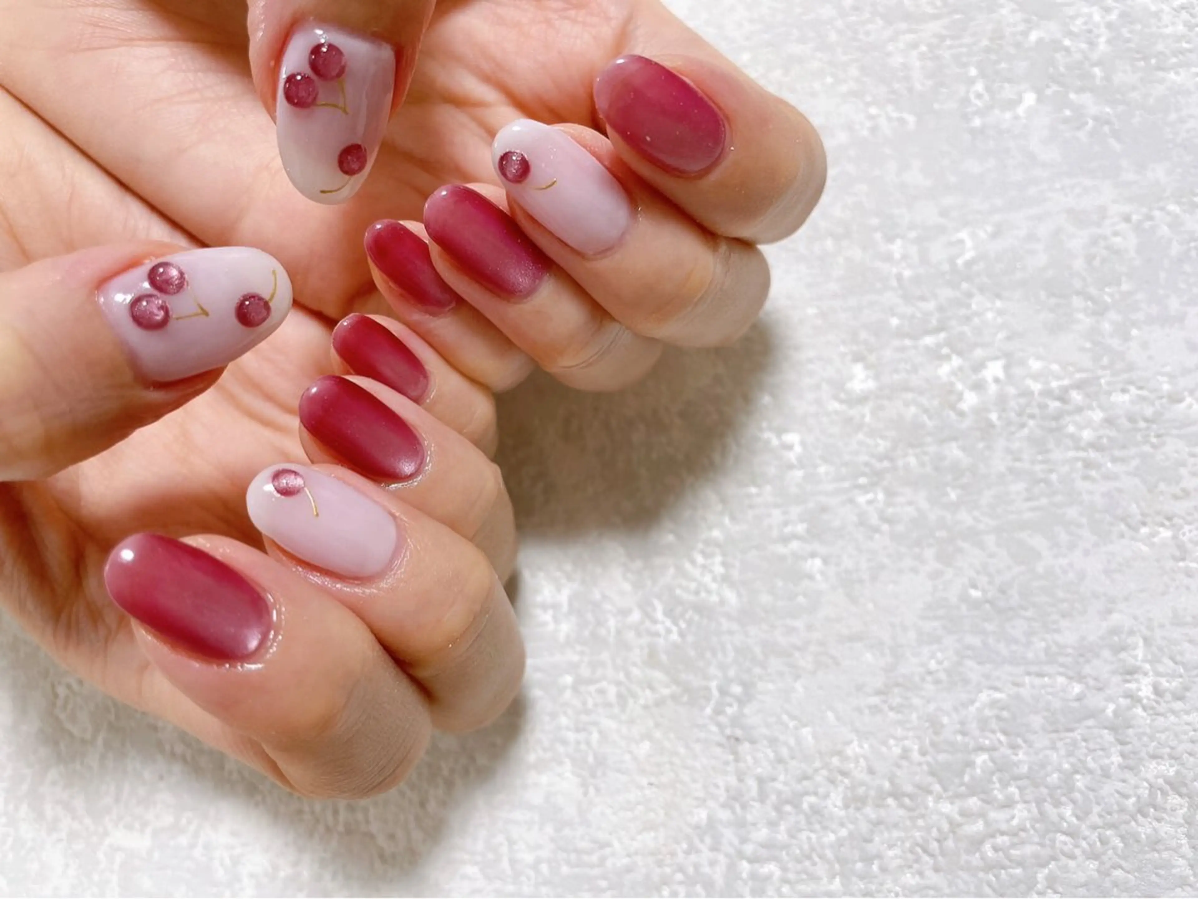 ネイル オーロラネイル フットネイル フレンチネイル ジェルネイル 韓国ネイル ハンドネイル Mogu nail 二子玉川のネイルデザイン