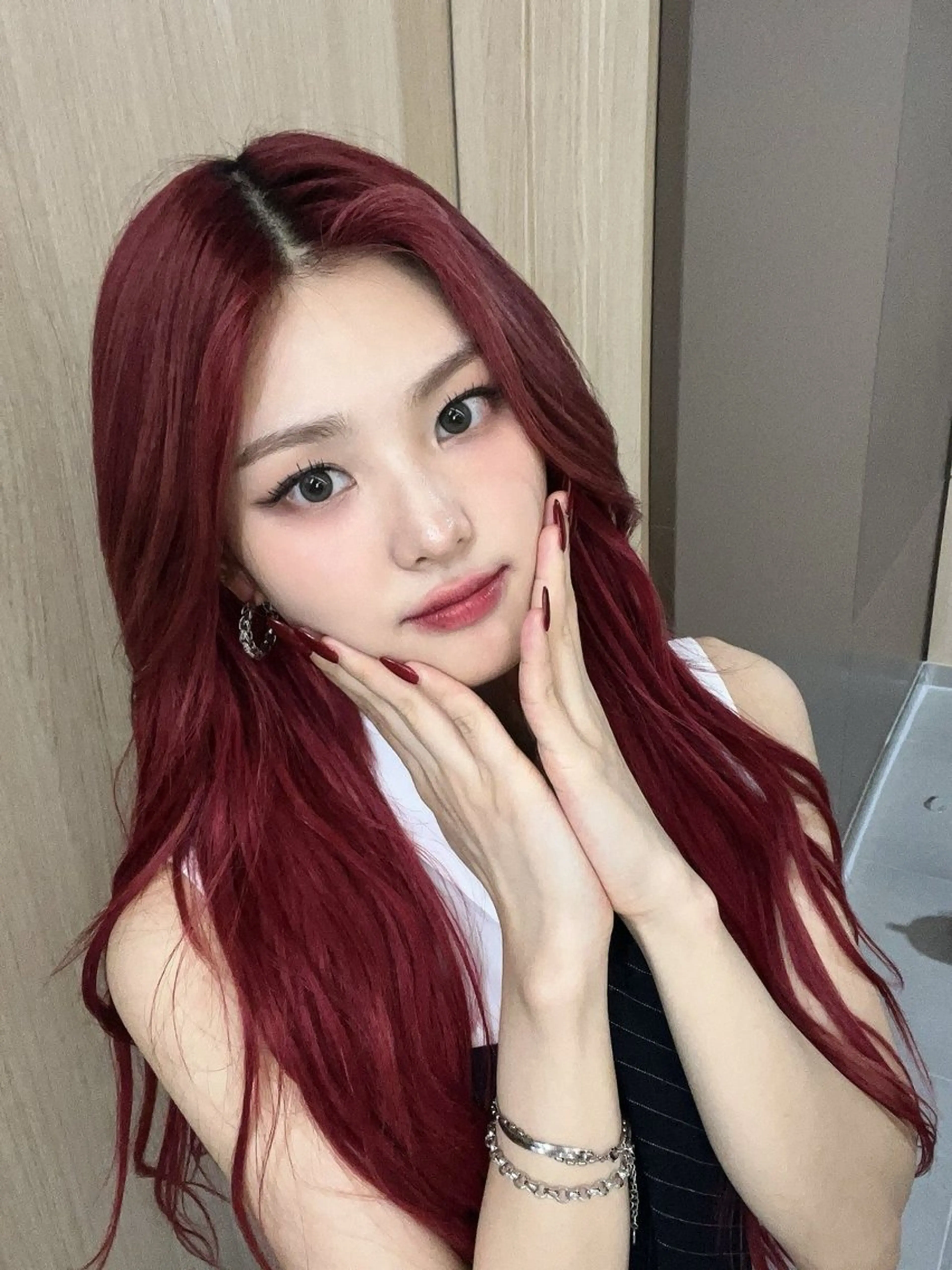 カラー カット ヘアカラー 【直前割】透ける艶髪 ♡ストレートのヘアスタイル