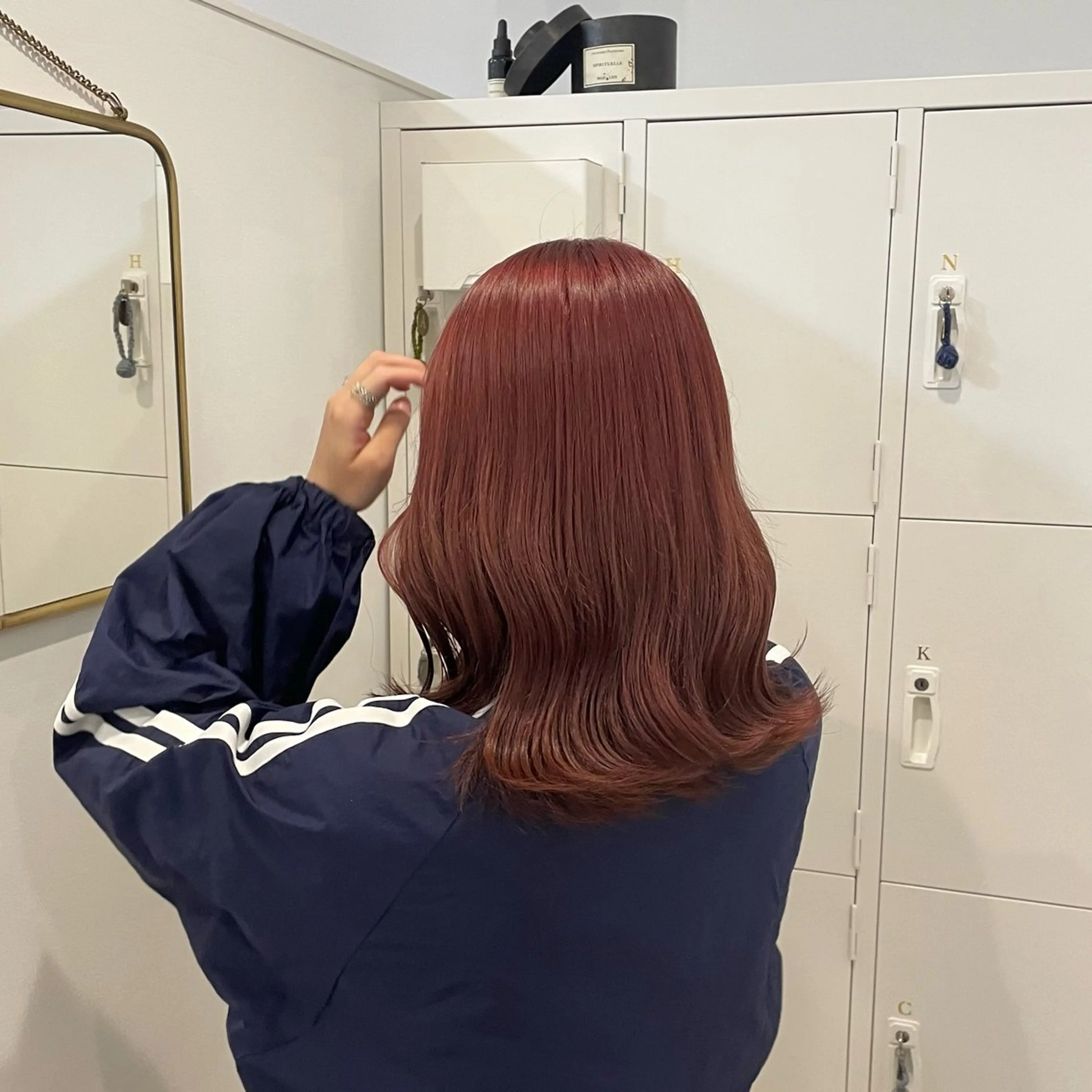 ミディアム カラー ブリーチ ブリーチなしカラー canon/レイヤー /透明感カラーのヘアスタイル