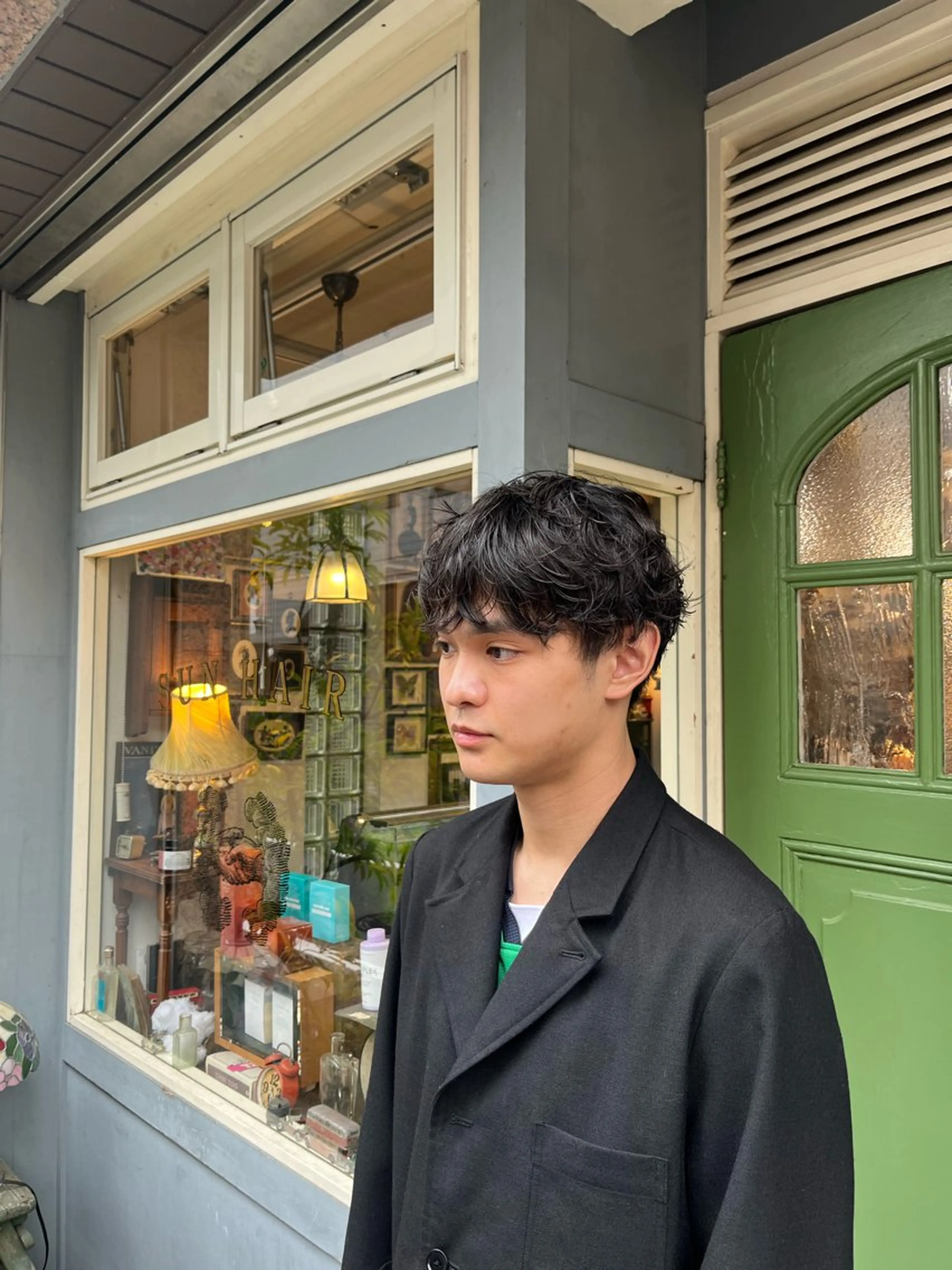 ショート パーマ メンズ カット パーマ ヘッドスパ 垢抜けショート🌱 パーマ/緒方椋のヘアスタイル