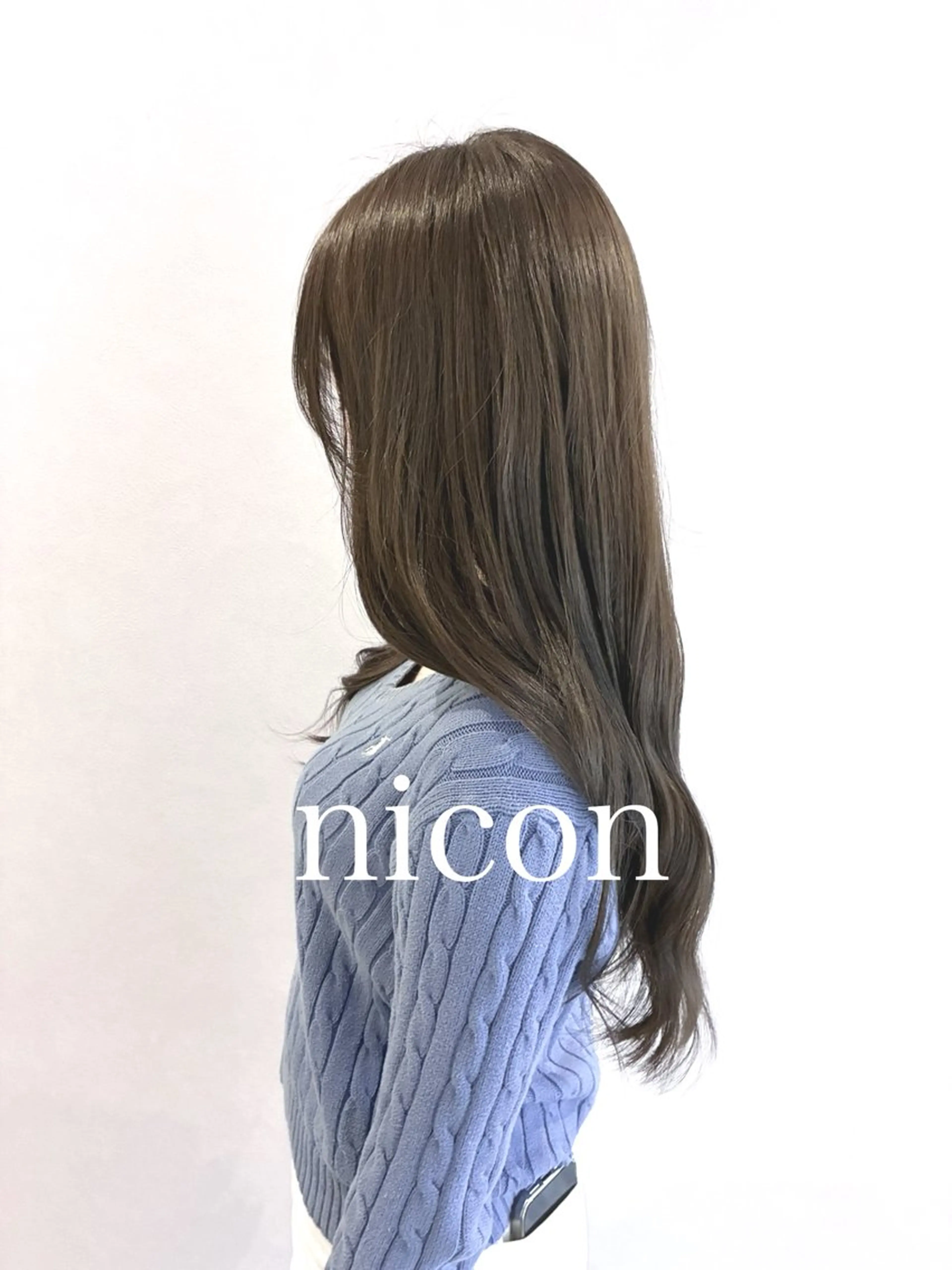 ロング 髪質改善 上品艶感カラーのヘアスタイル