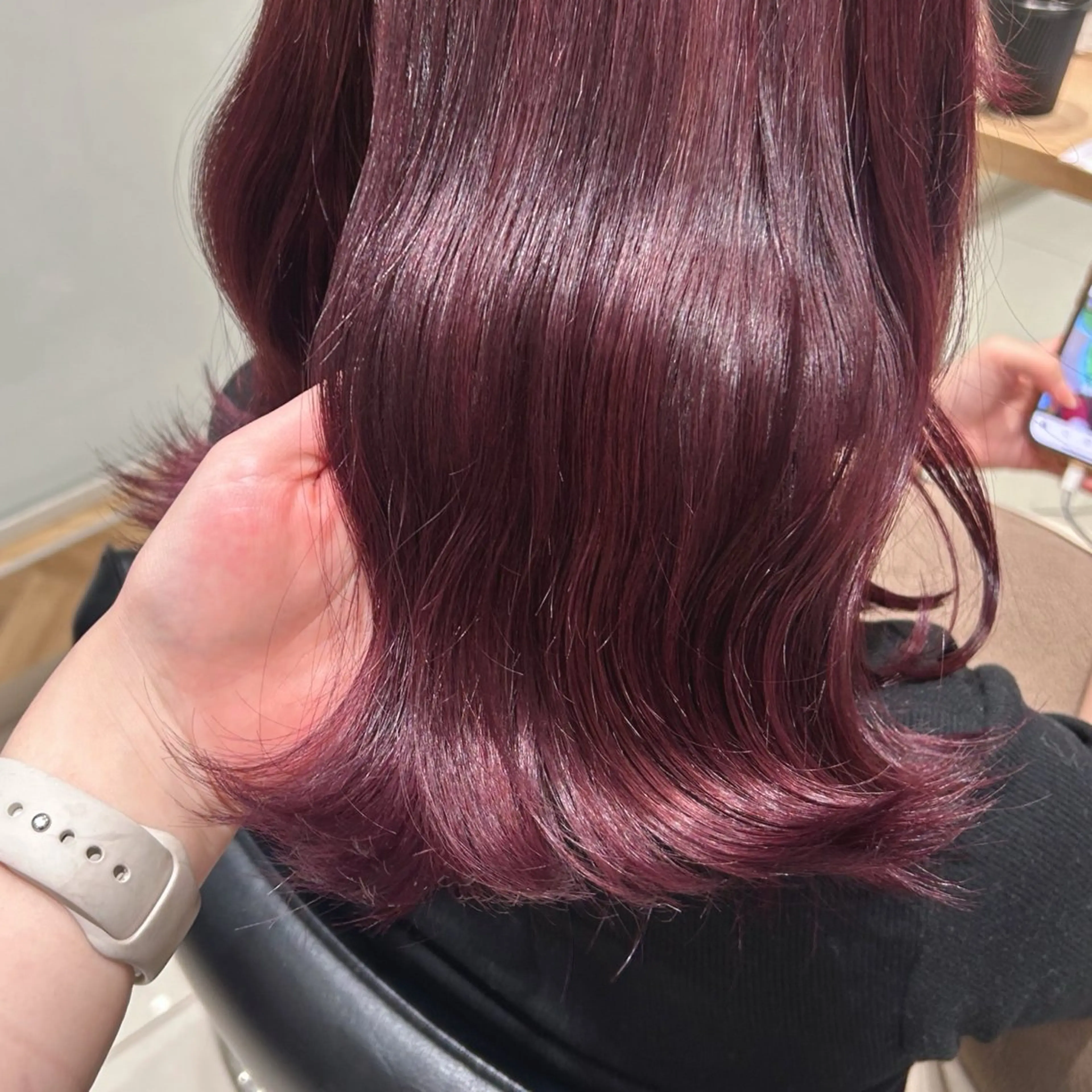 カラー ︎︎🌟韓国艶カラー ︎🌟璃奈 (ﾘﾅ)のヘアスタイル