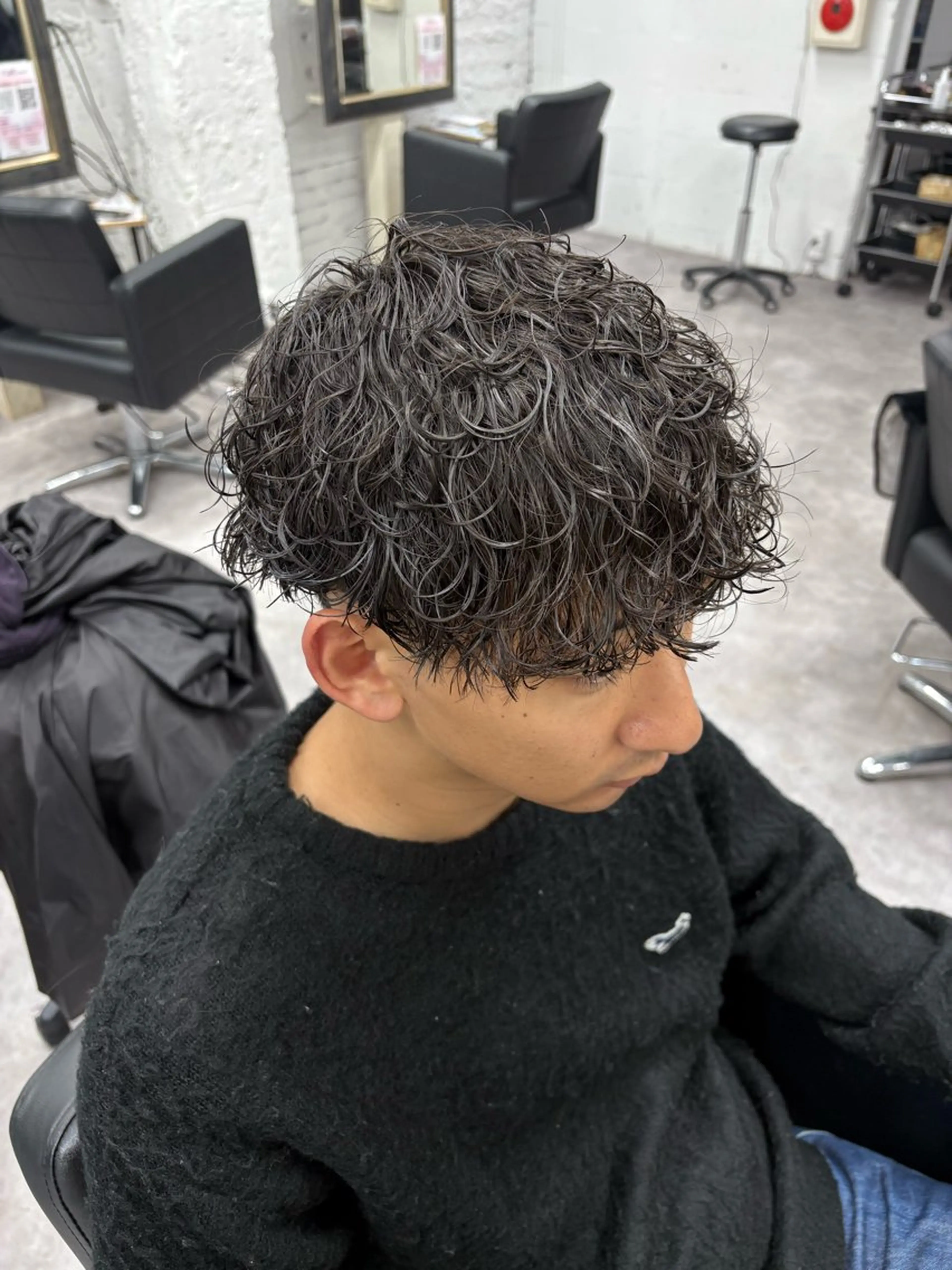 パーマ メンズ カット パーマ 笹江 瑞穂のヘアスタイル