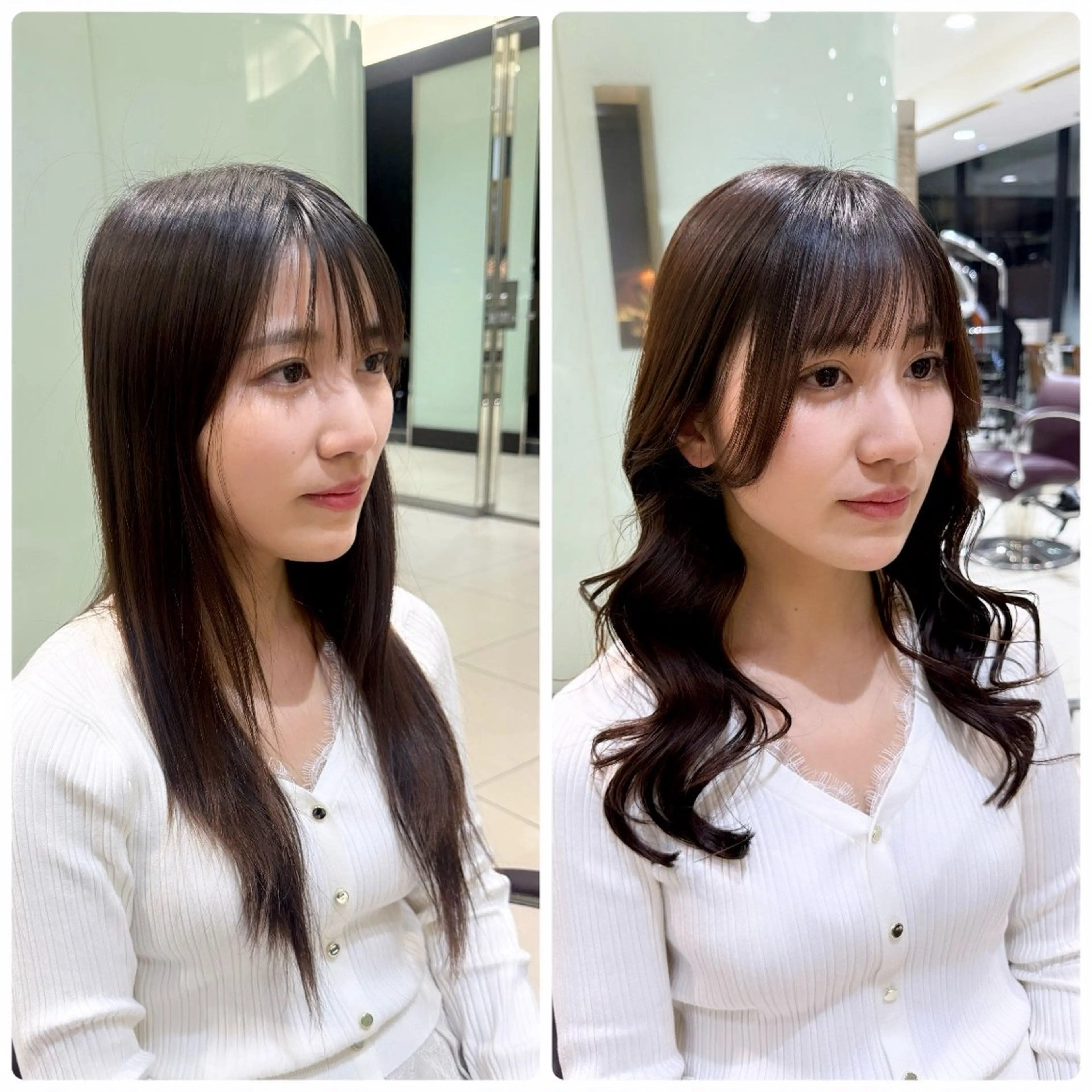 ミディアム パーマ パーマ 表参道|韓国風・コテ 巻き風パーマるい🌀のヘアスタイル