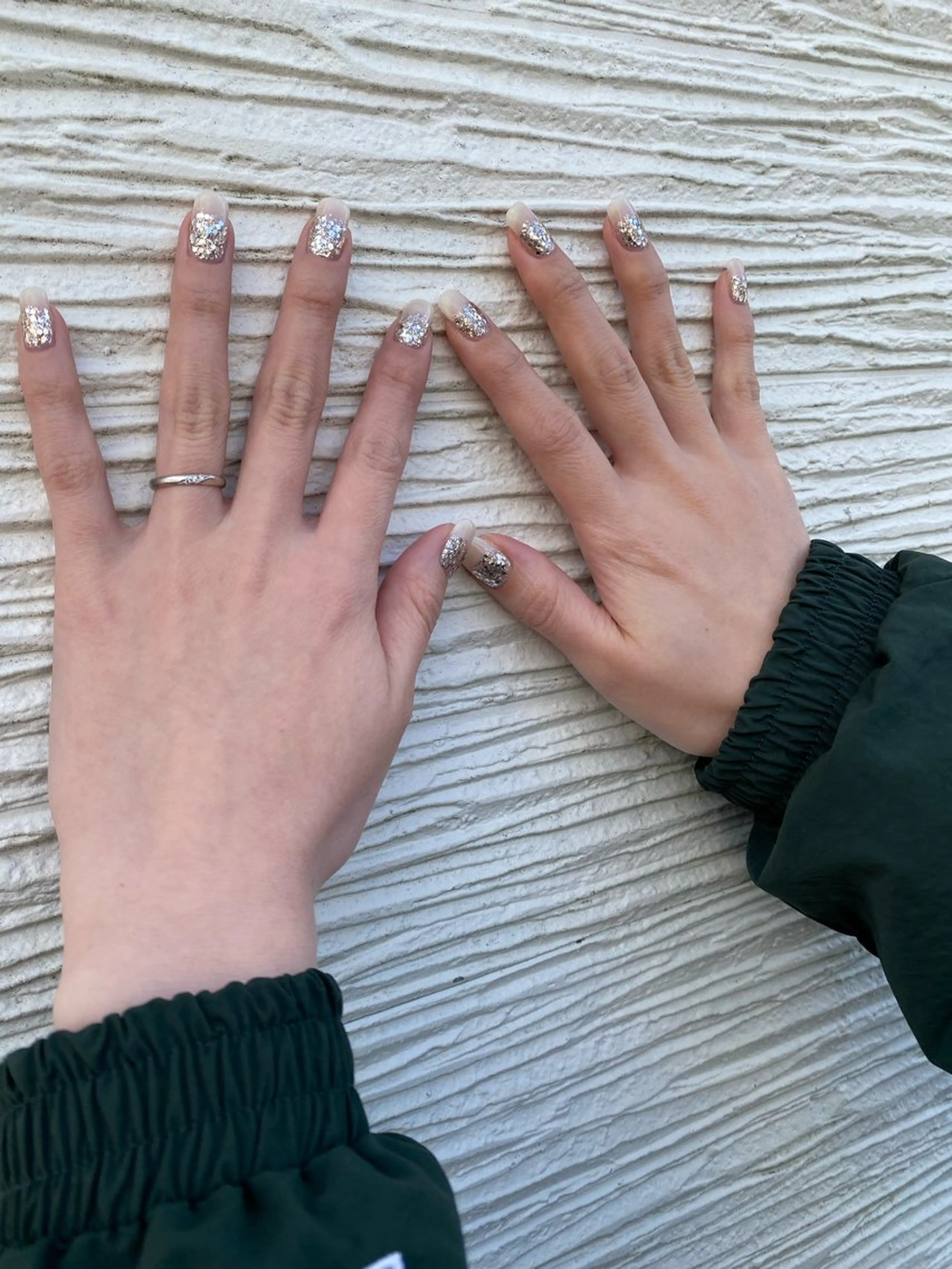 ネイル ホワイト ハンドネイル 自宅サロン FeelFreeのネイルデザイン