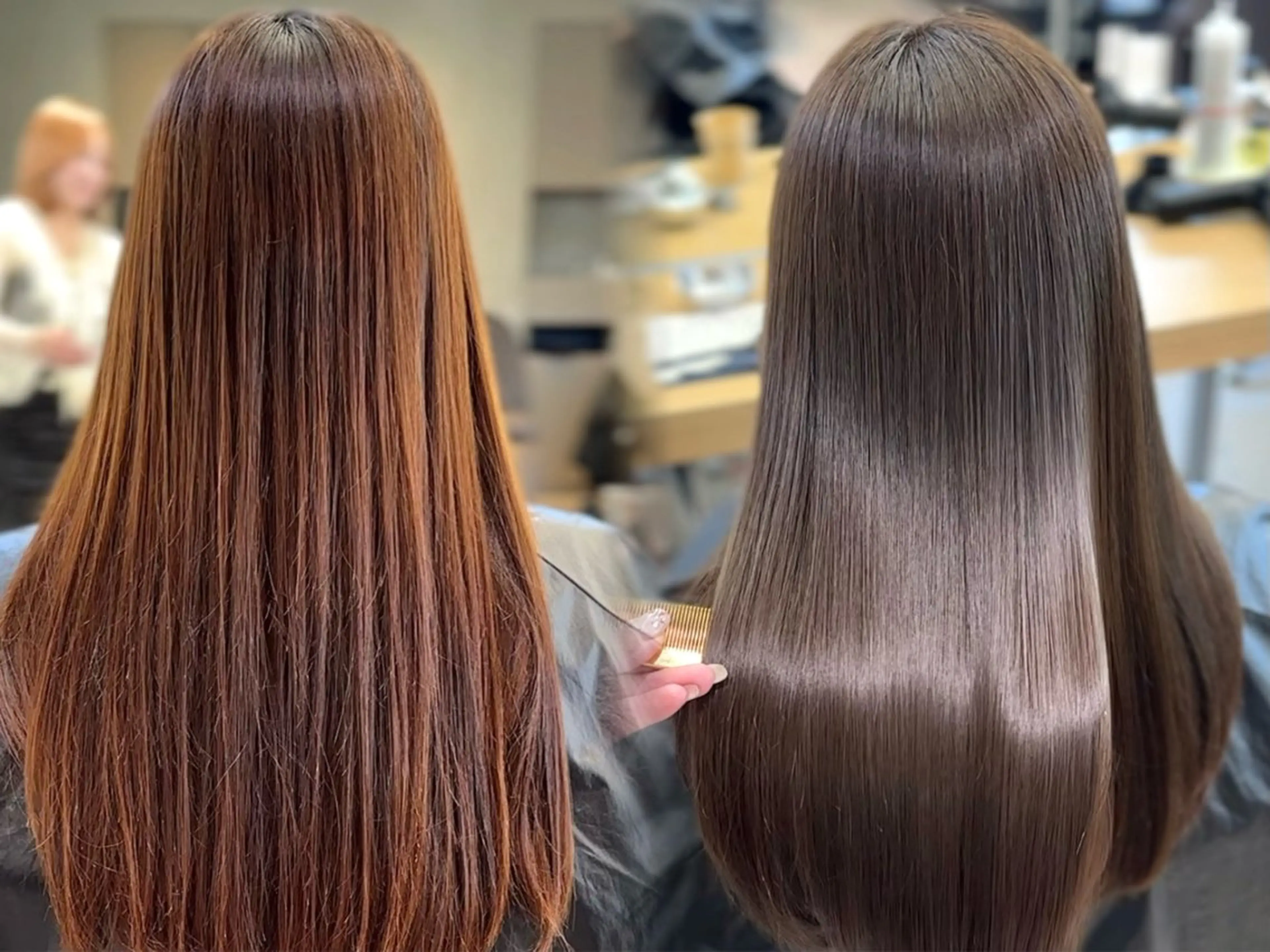 ロング カラー 髪質改善 縮毛矯正 トリートメント カット ヘアカラー 縮毛矯正 トリートメント 縮毛矯正特化/ 髪質改善/菊地菜々美のヘアスタイル