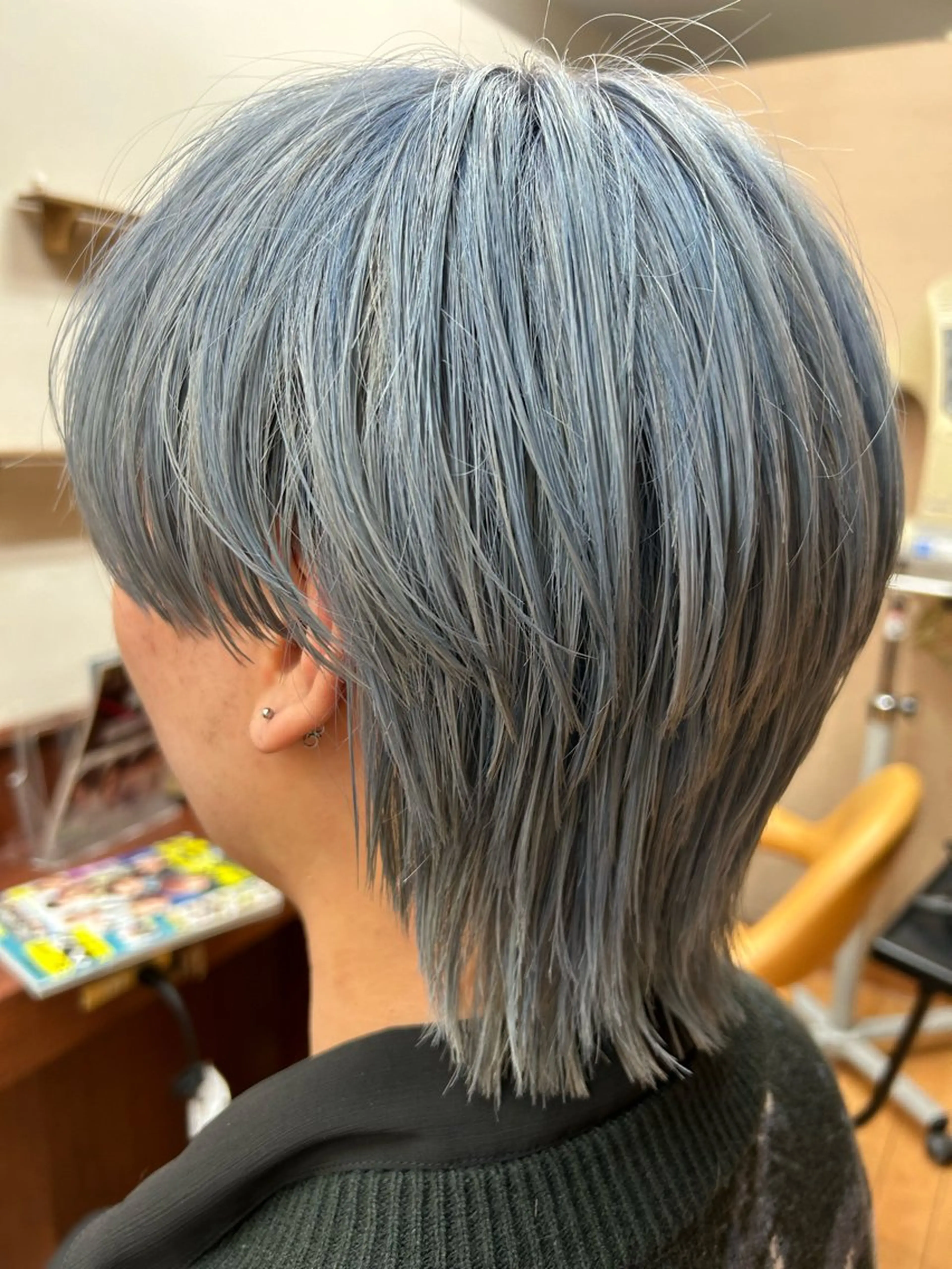 カラー メンズ ルキ🌈ブリーチカラ ー&メンズパーマ🦄のヘアスタイル