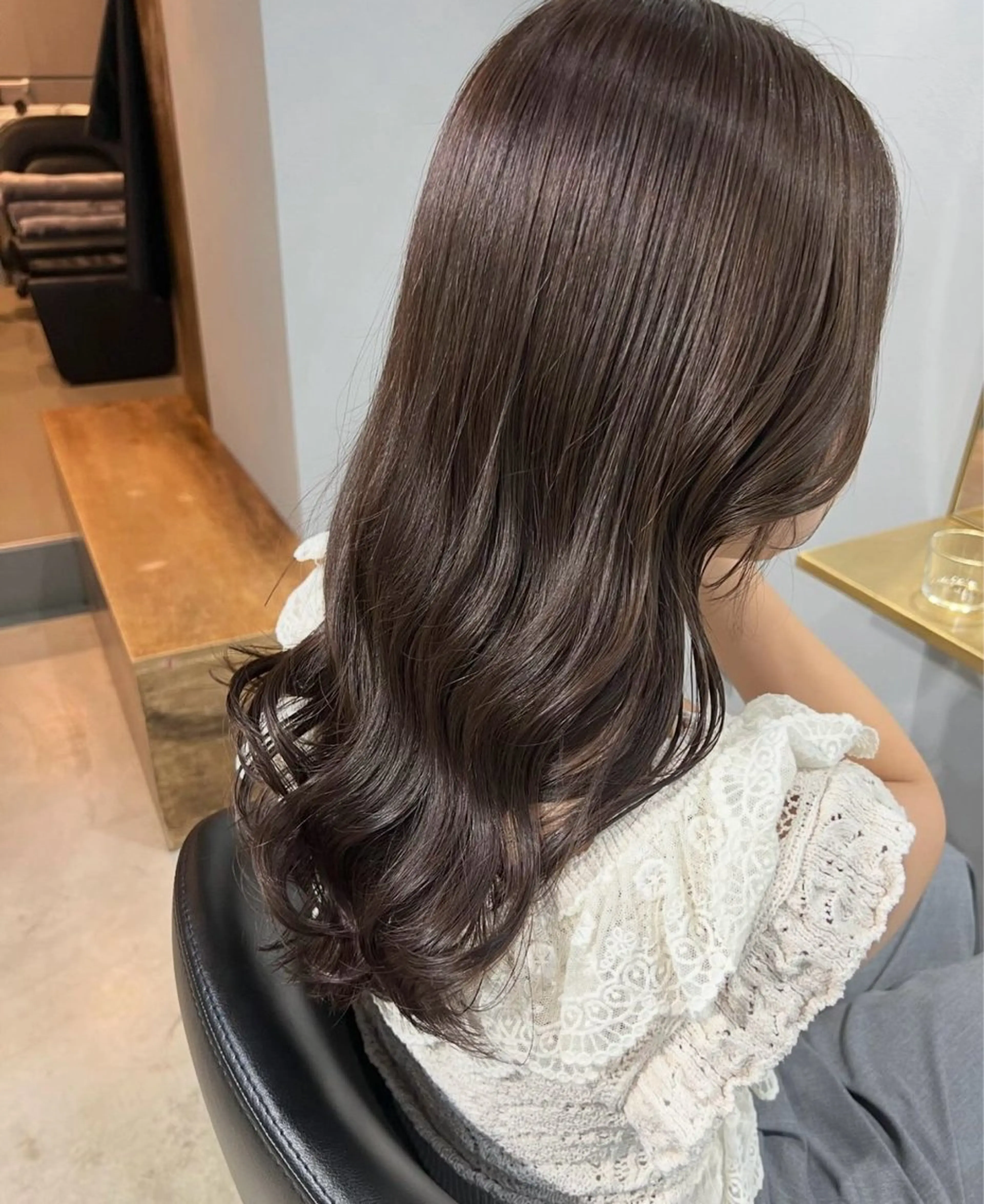 ロング カラー ヘアカラー akane/ベージュ /オリーブ/ブラウンのヘアスタイル