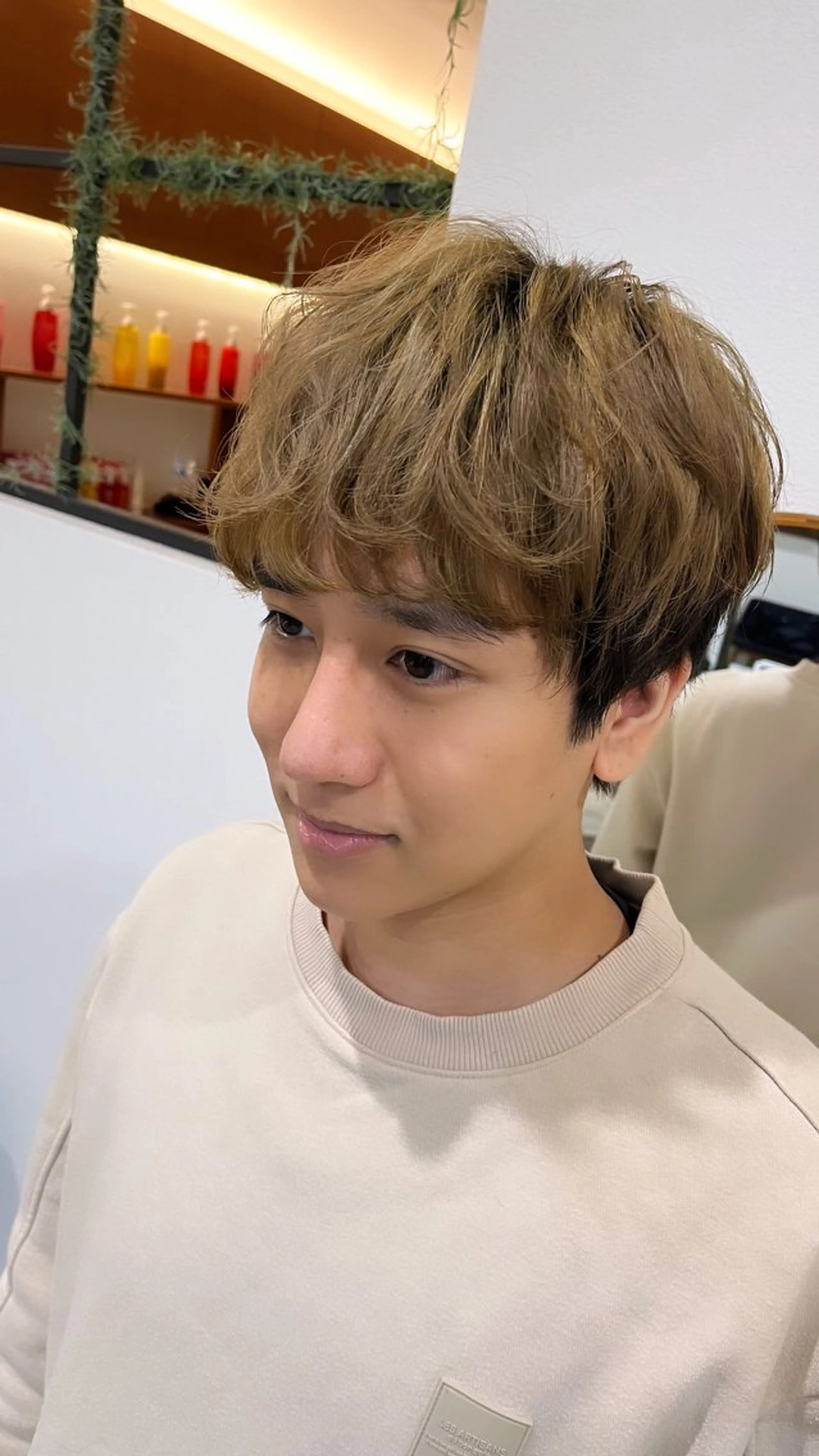 メンズ カット ヘッドスパ ショート/ボブ/透明 感カラー/高橋あみのヘアスタイル