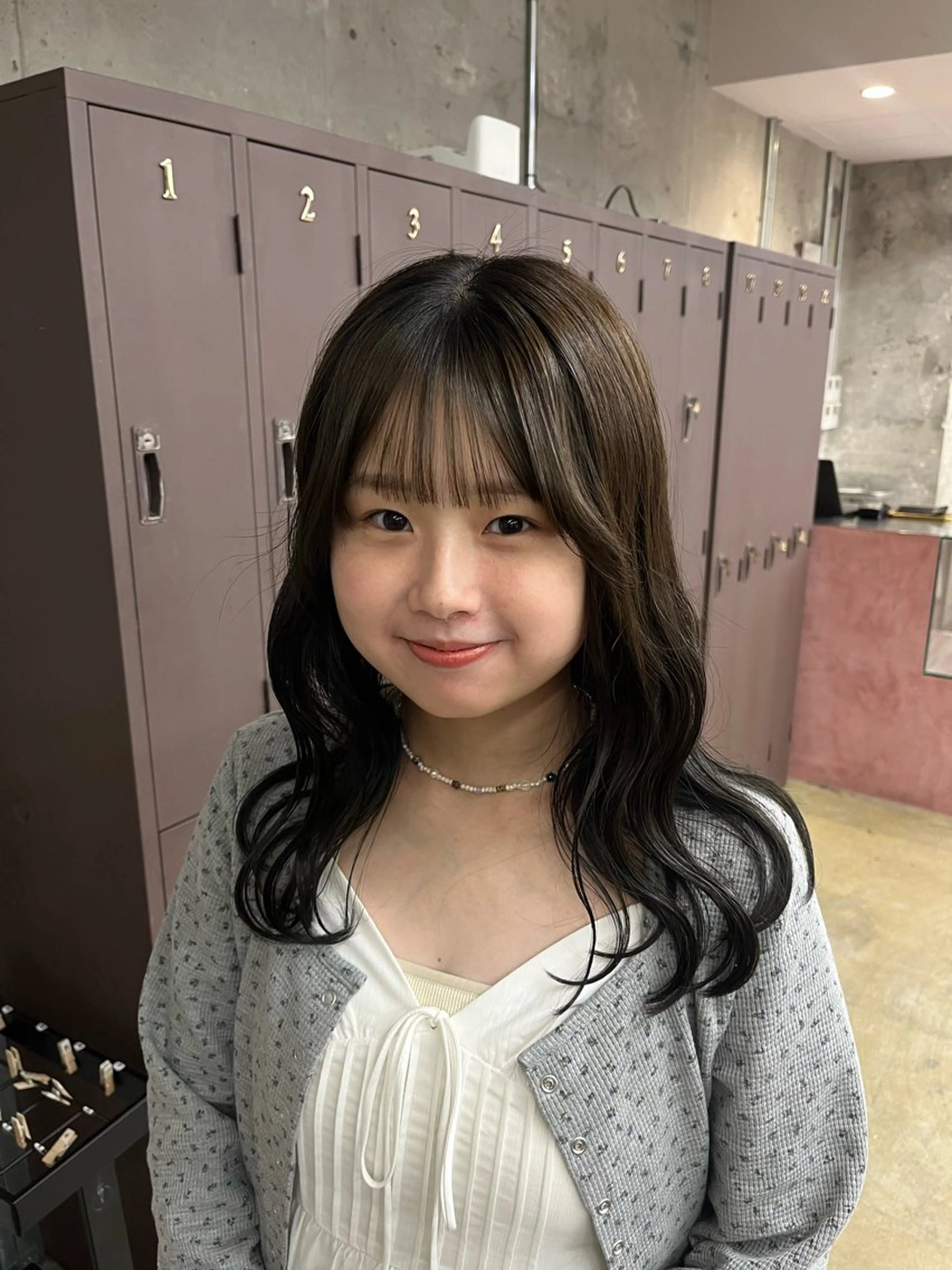 ロング カット ヘアカラー パーマ/オリーブ/ 酸性ストレート/ゆなのヘアスタイル