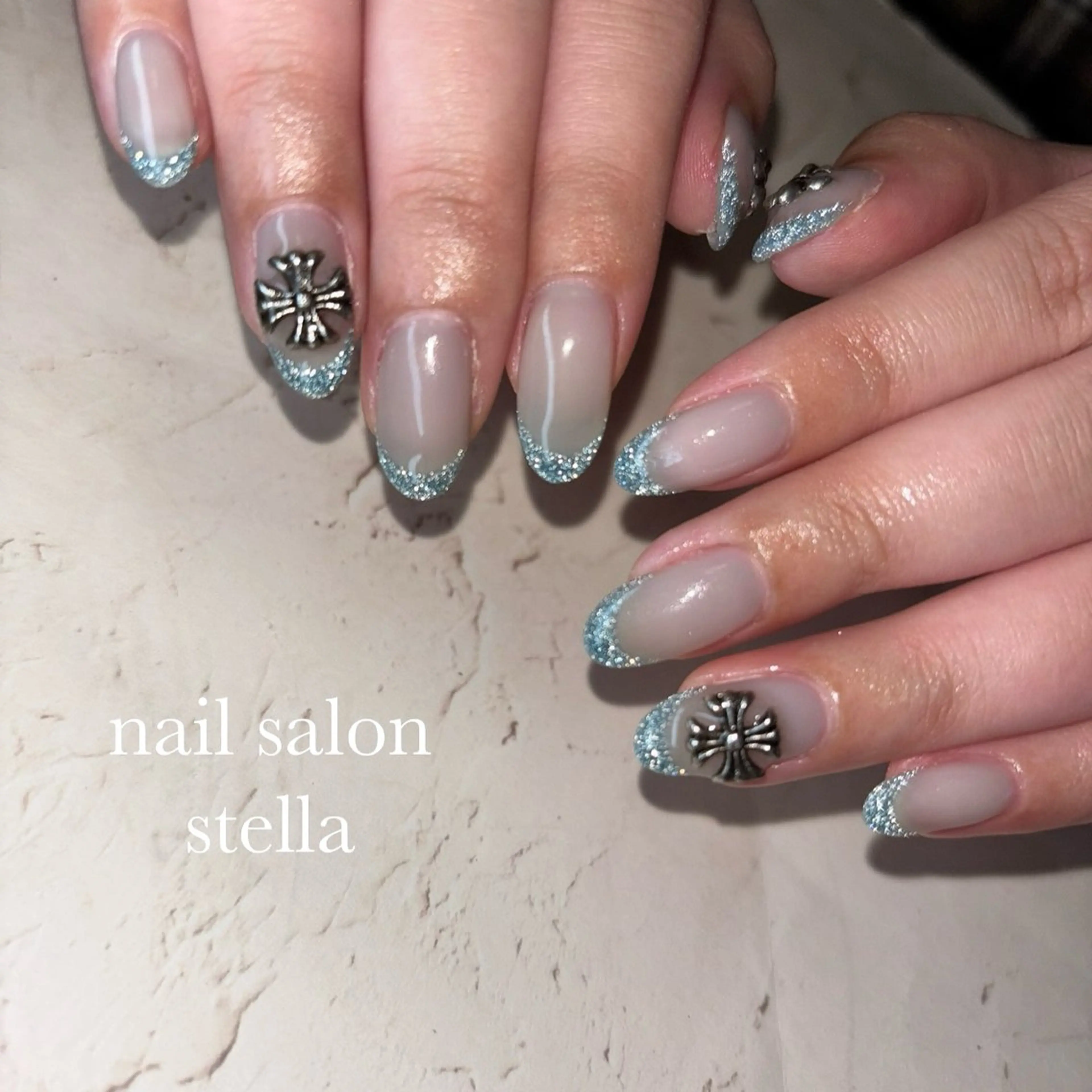 セミロング ハンドネイル nail salon Stellaのネイルデザイン