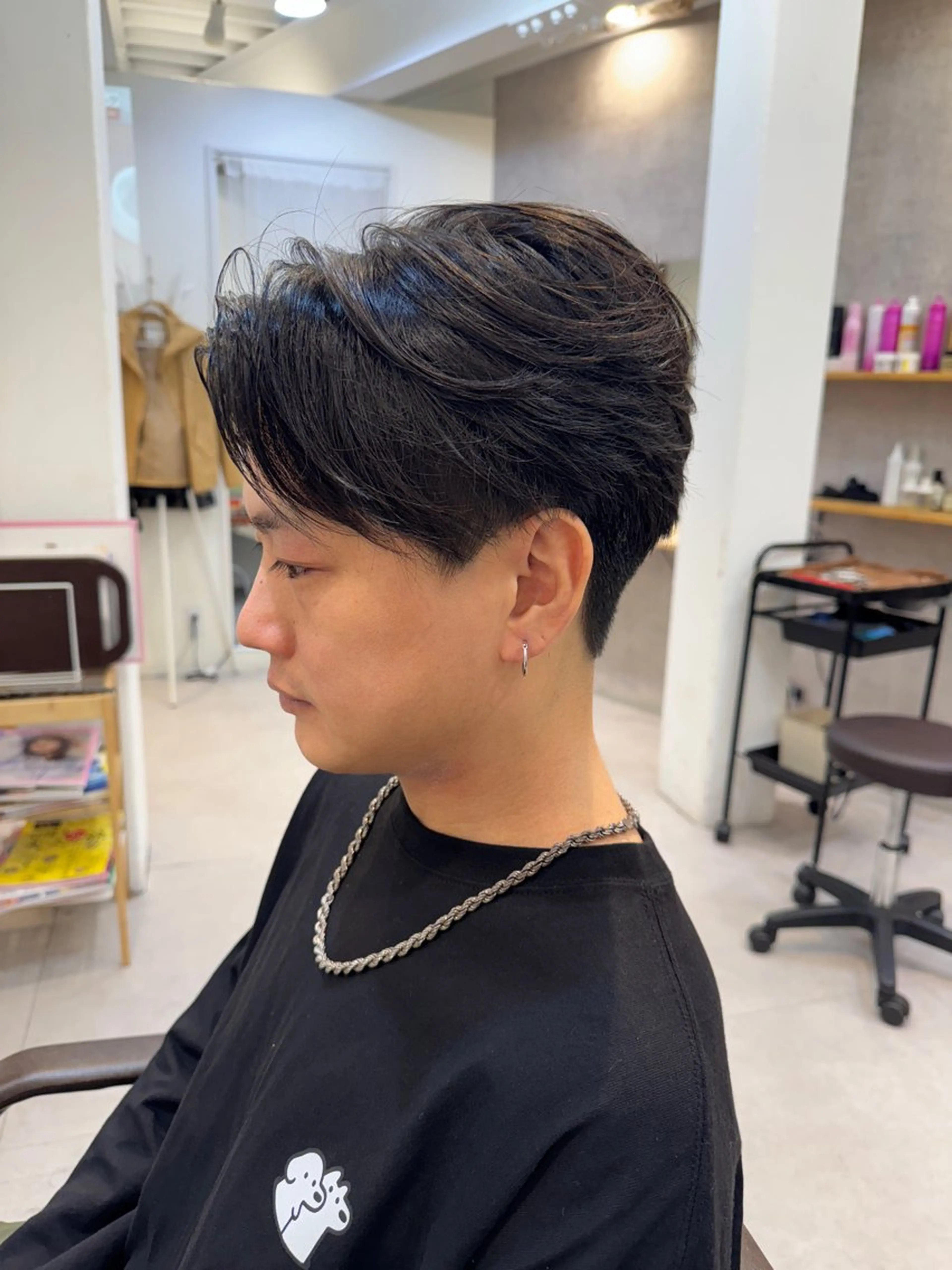 ミディアム メンズ センターパート カット Dxxxx III所属・女性目線の大人 メンズ*Ayakaのヘアスタイル
