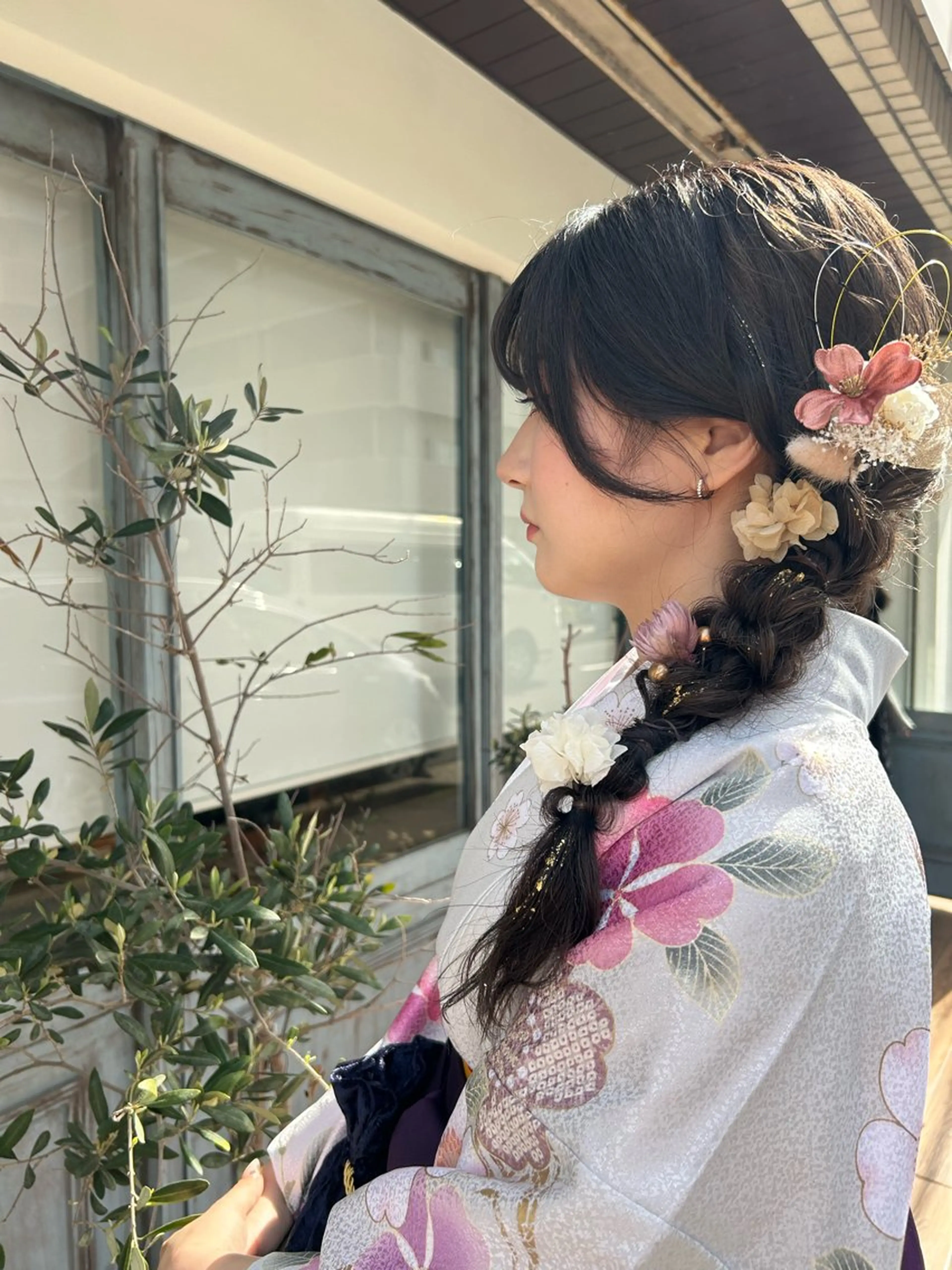 ロング 卒業式のヘアスタイル ロング ヘアセット ボブ/暖色/透明 感カラー/Sachiのヘアスタイル