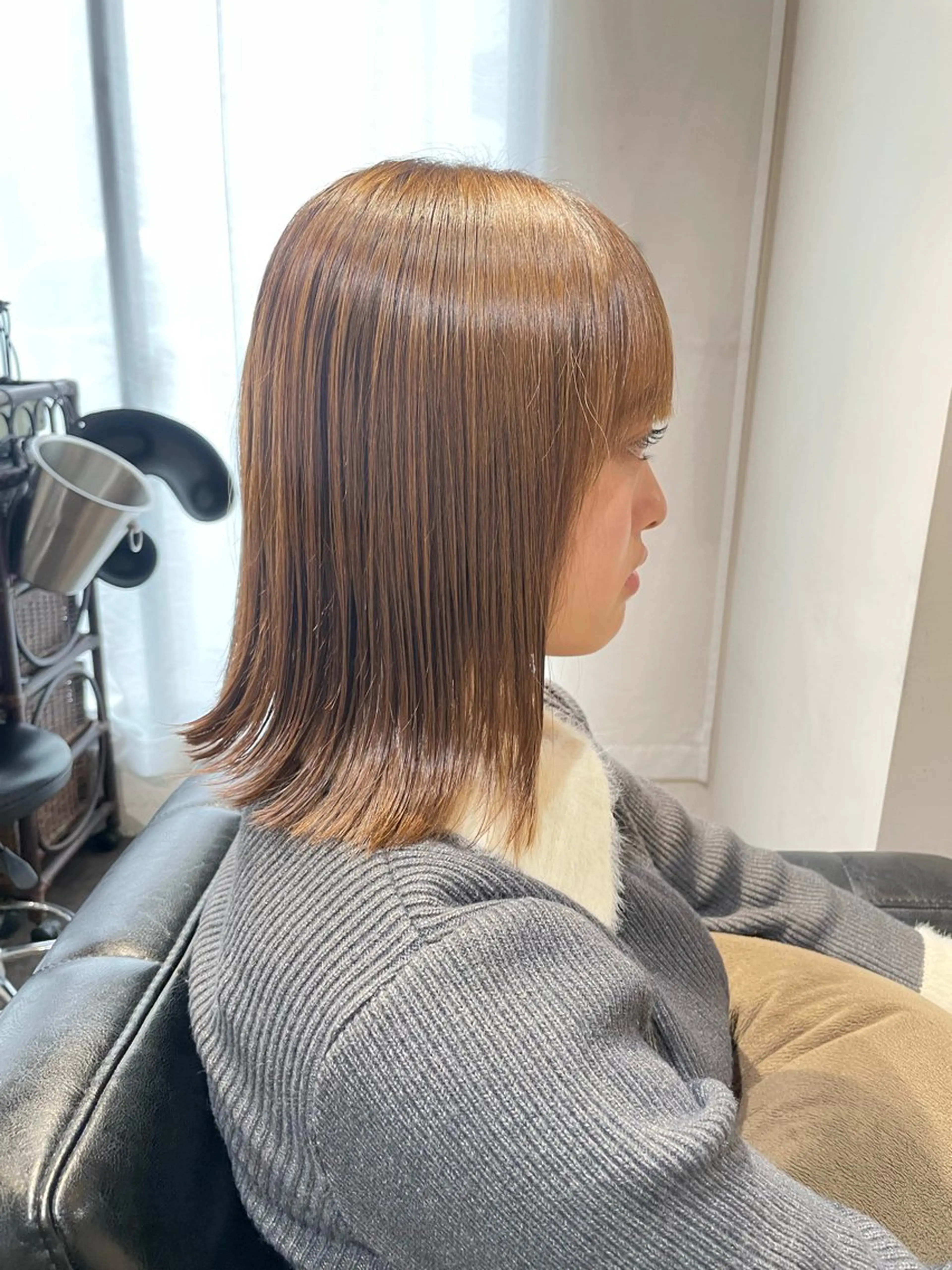 セミロング かりん髪質改善 /メンズカットのヘアスタイル