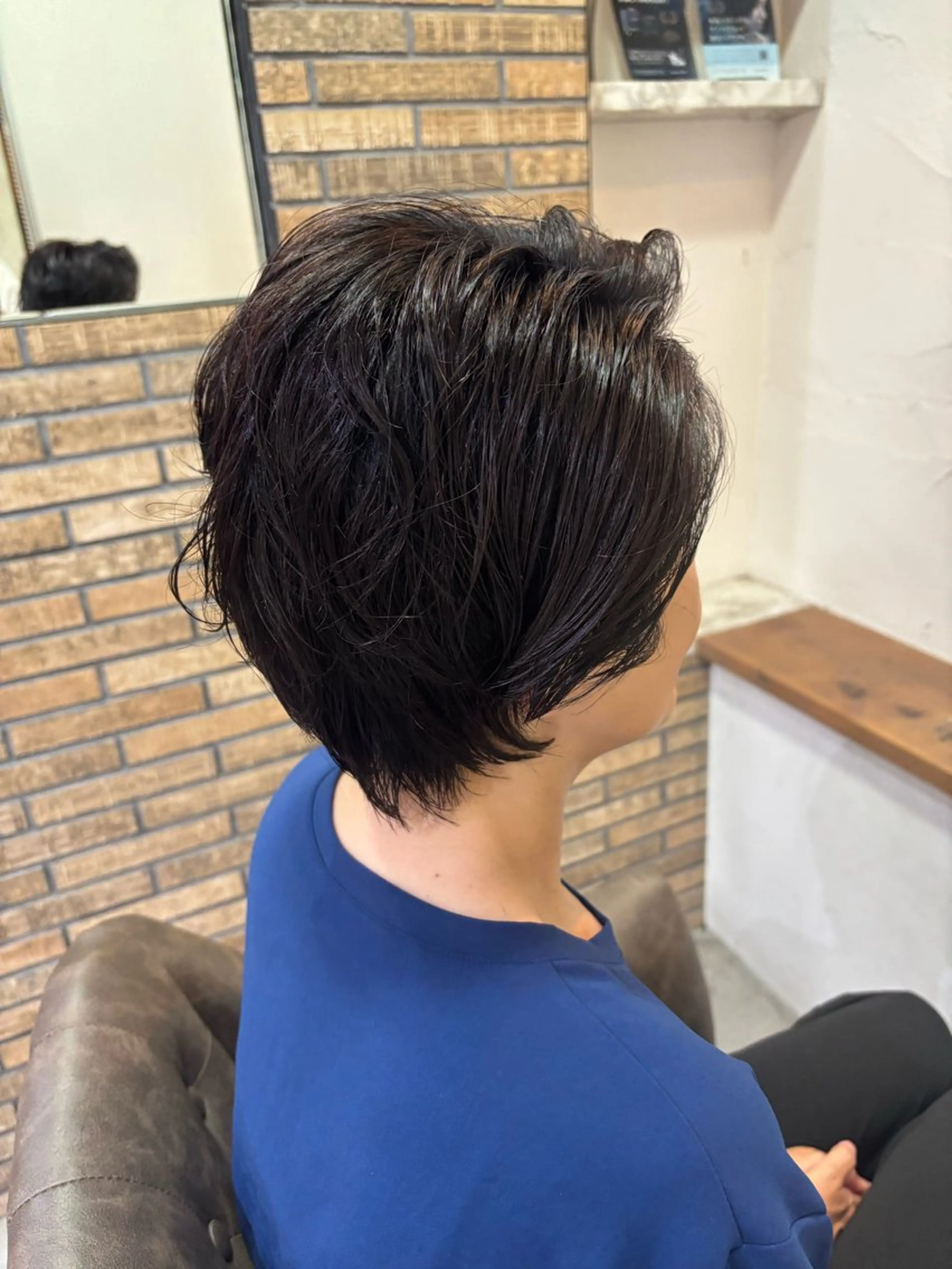 ショート カラー パーマ ショート・パーマ・デ ザインカラー/むつみのヘアスタイル