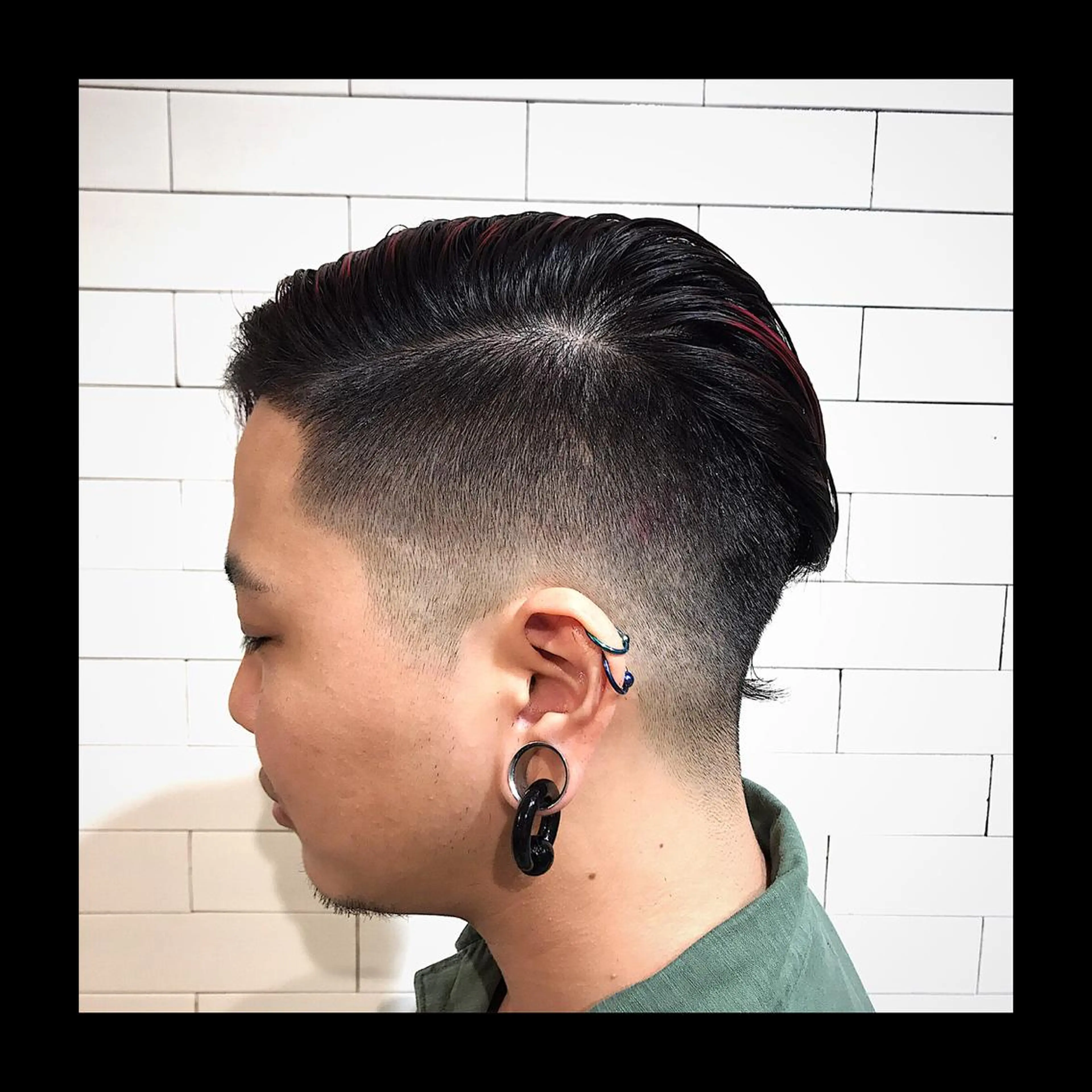 ショート メンズ フェードカット 及川シゲル 髪質改善講師のヘアスタイル