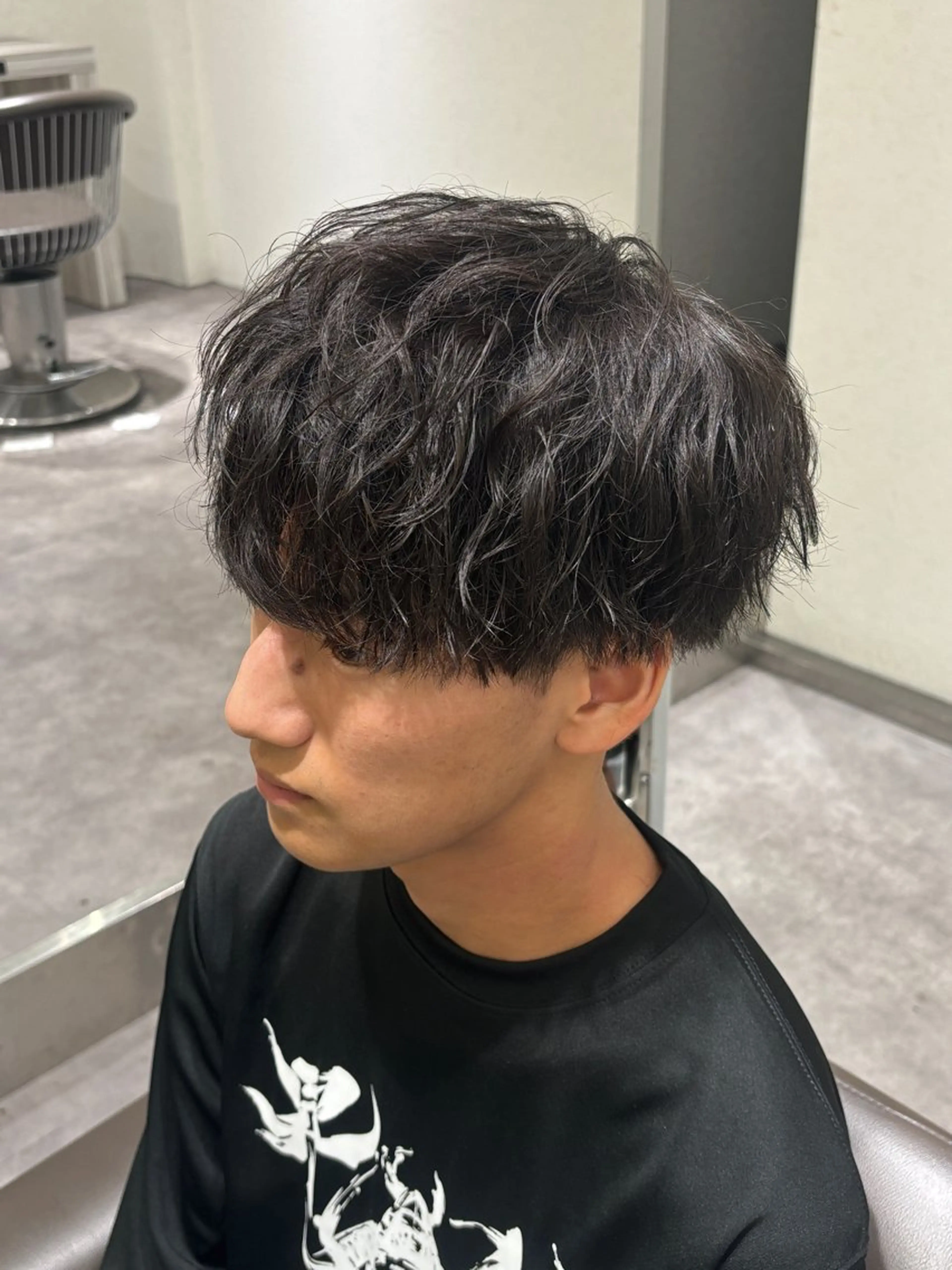 メンズ カット パーマ 鈴木 颯のヘアスタイル