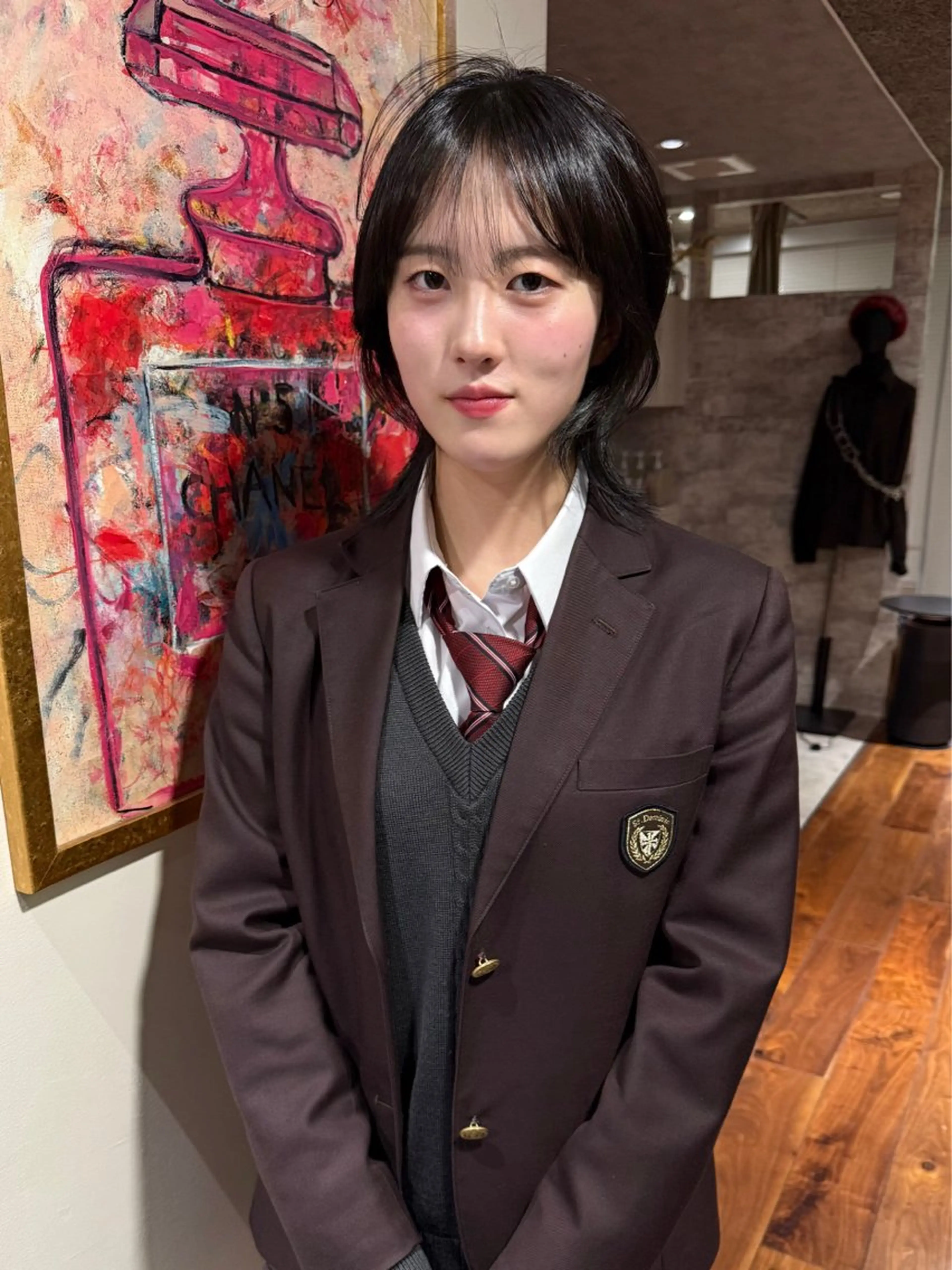 ショート カラー 卒業式のヘアスタイル カット トリートメント mai / linoah˚✧のヘアスタイル