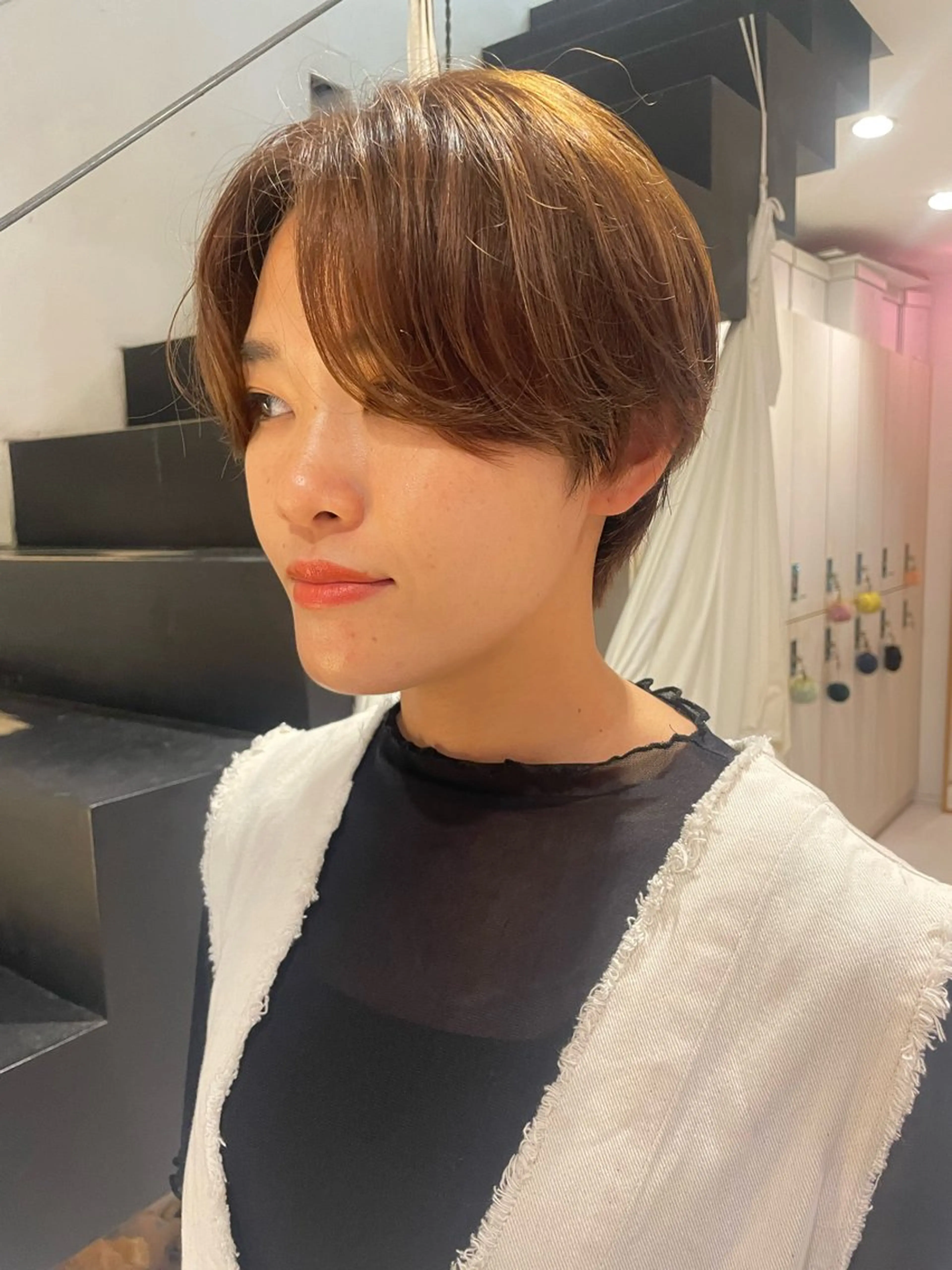 ショート カラー 太田 妃香/岡崎美容室のヘアスタイル
