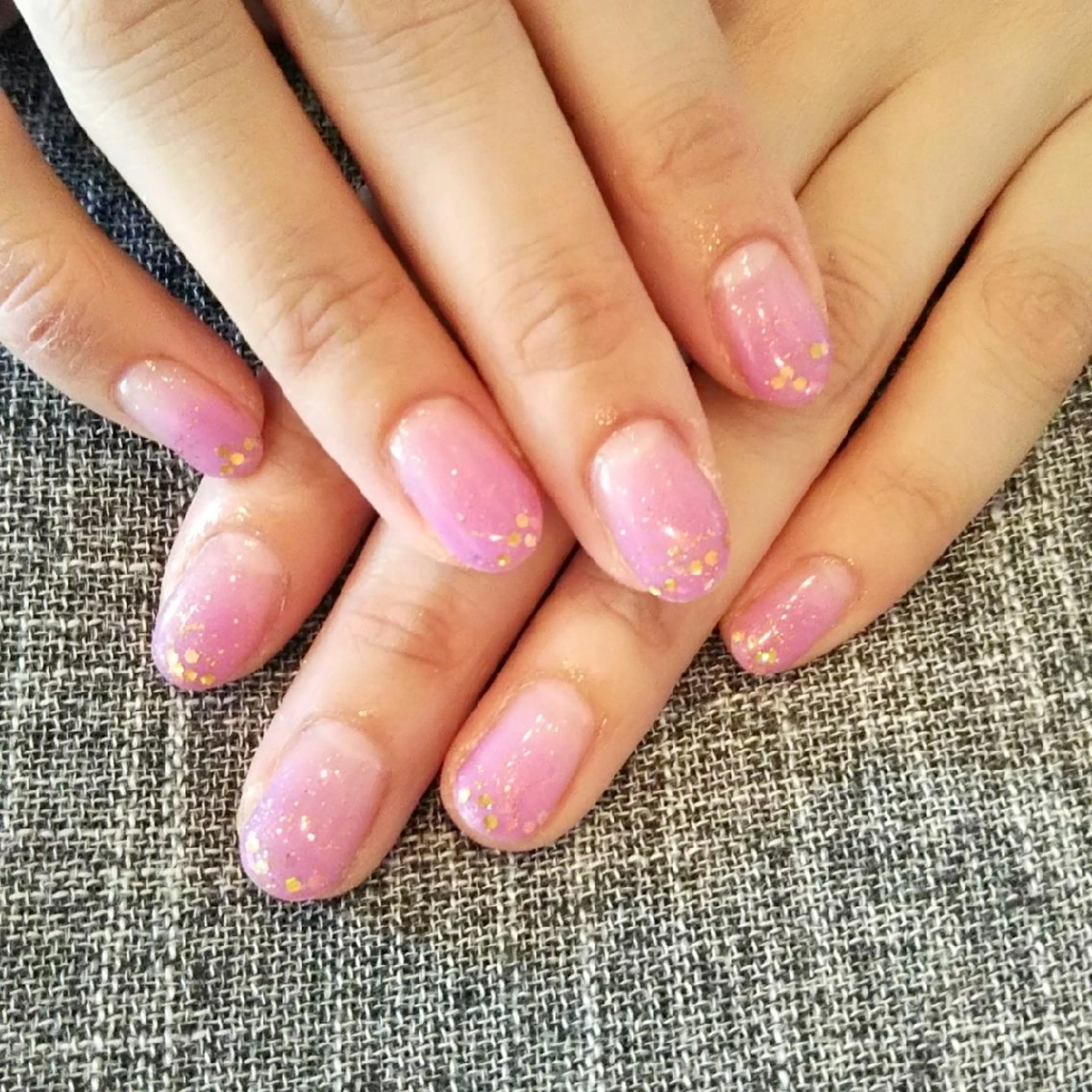 ネイル クリアネイル パープル private salon mieのネイルデザイン