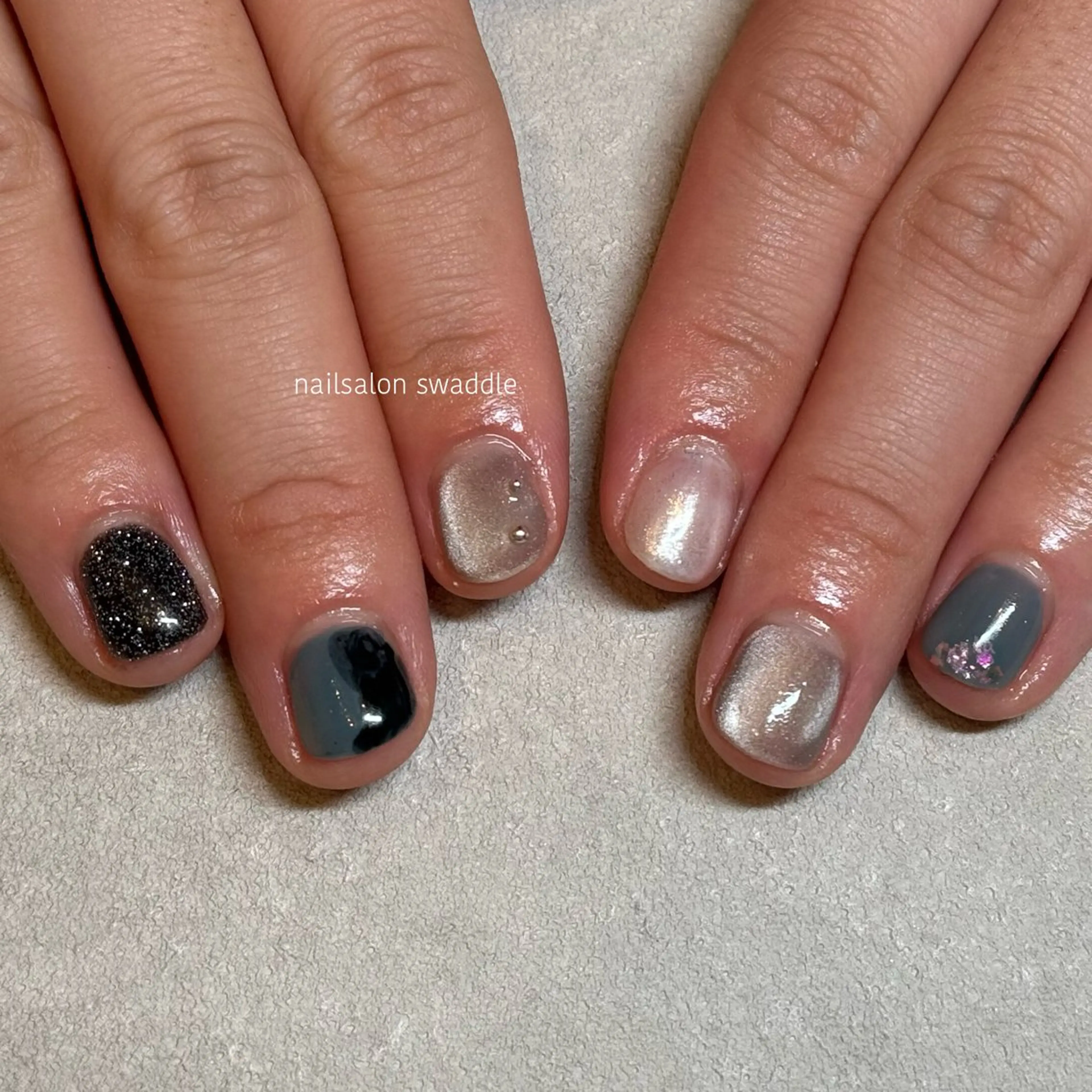 ネイル ハンドネイル ハンドケア nail salon swaddle 🪽のネイルデザイン