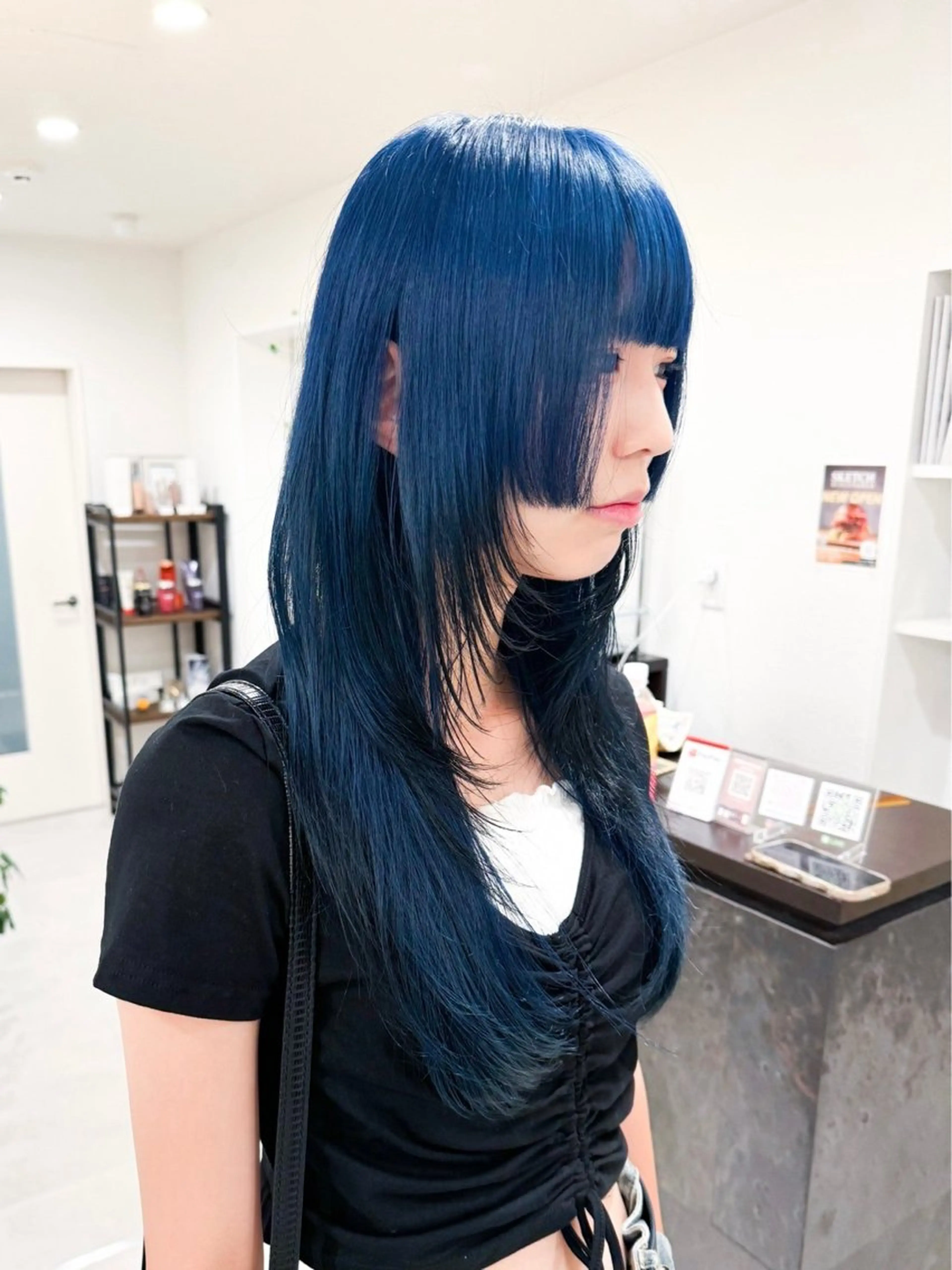 ロング カラー カット ヘアカラー トリートメント ハイトーン/ウルフ/ レイヤー/Asukaのヘアスタイル