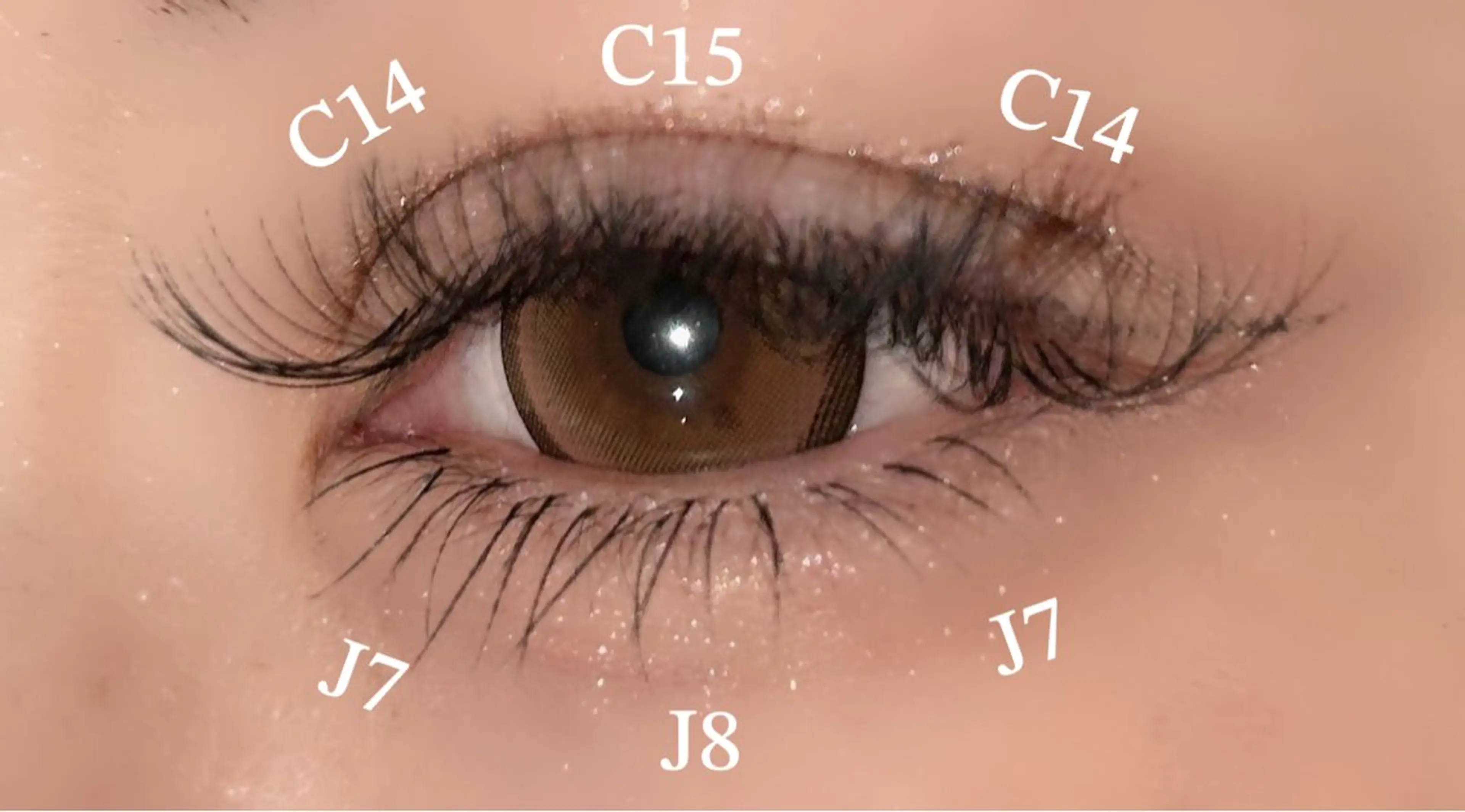 マツエク・マツパ 下まつげエクステ マツエク Calm 茅ヶ崎 Ogataのマツエク・マツパデザイン