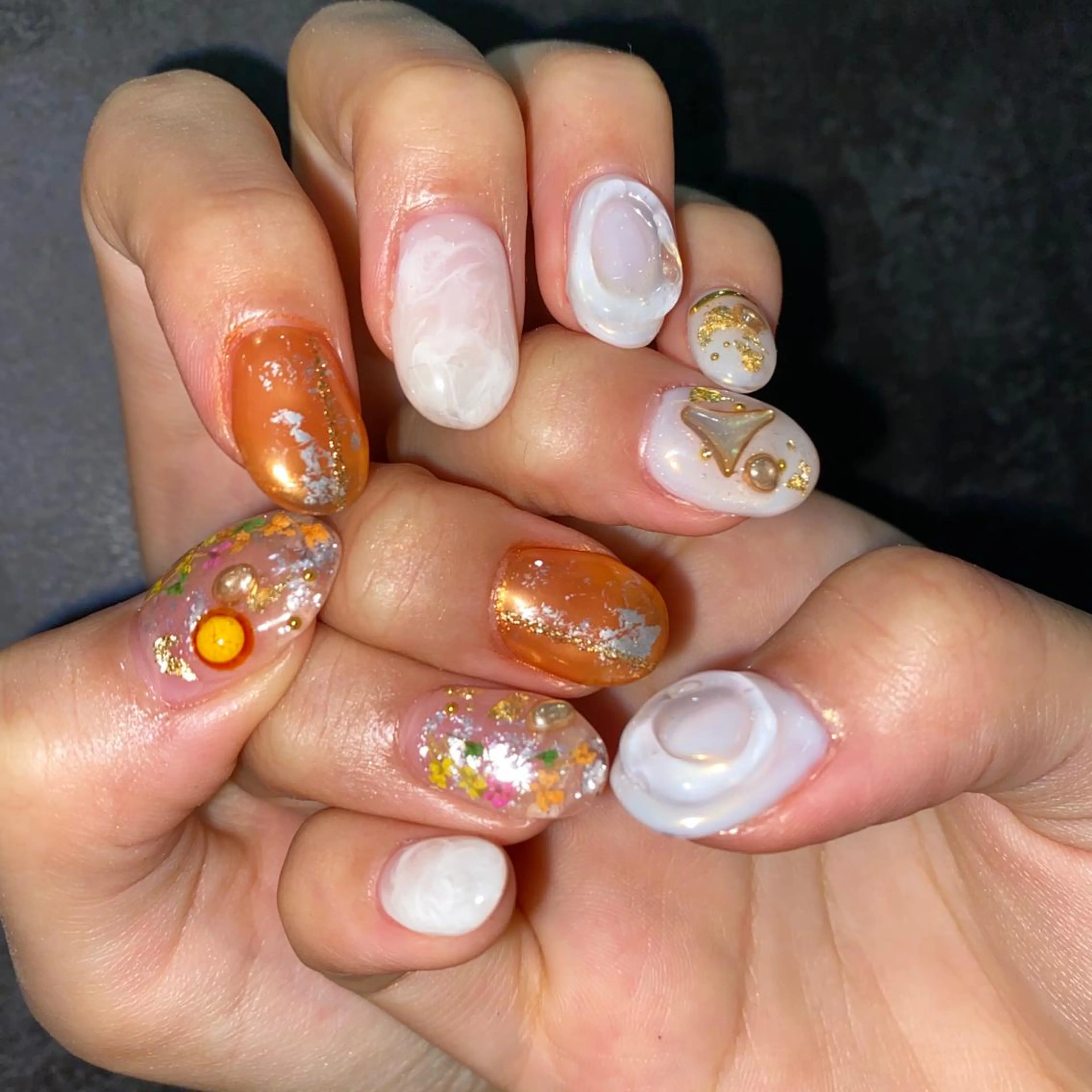 ショート カラー ヘアアレンジ ネイル マツエク・マツパ 💓💓彩 音💓💓のマツエク・マツパデザイン