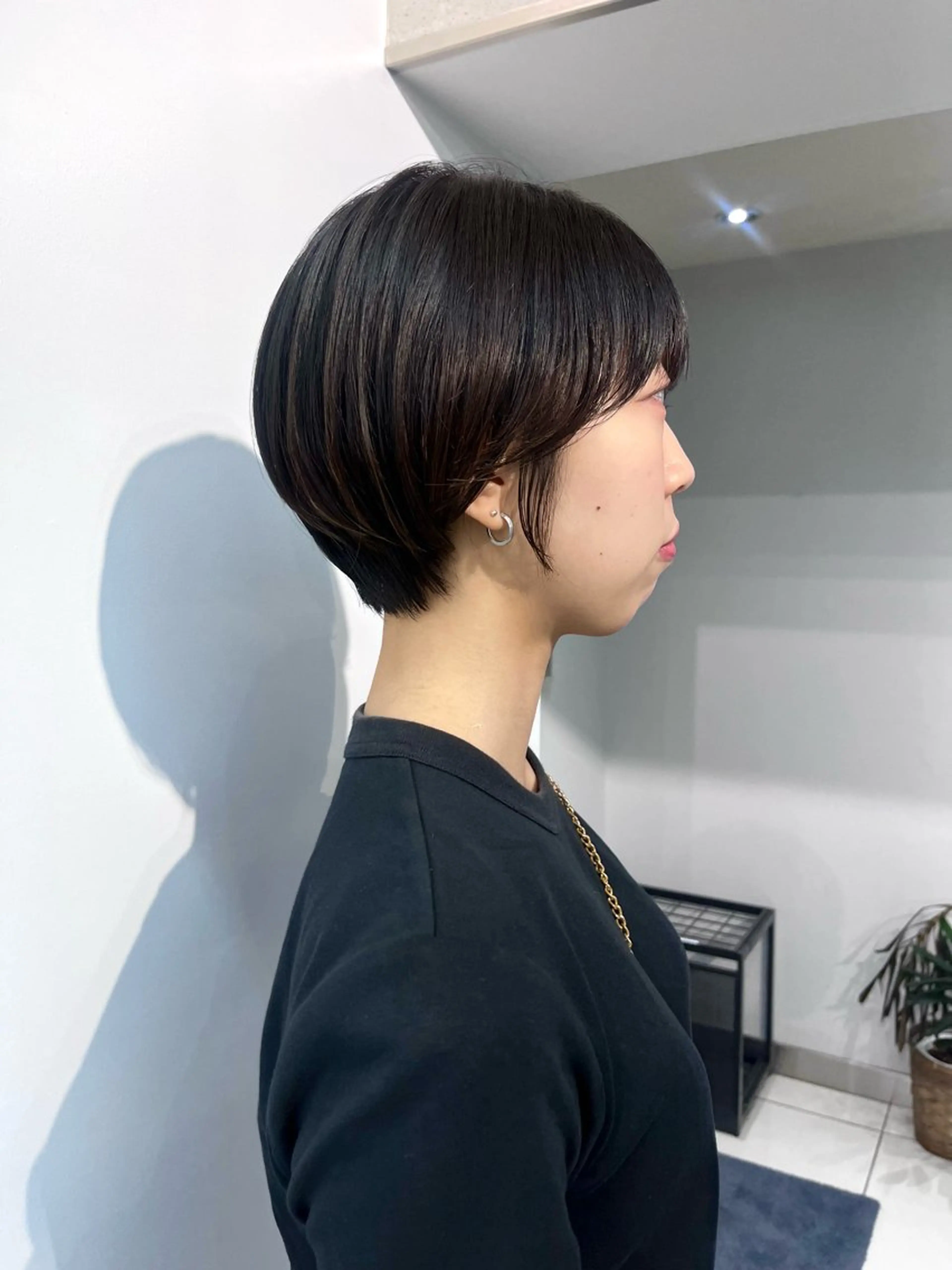 ショート カラー 顔まわり/ボブウルフ 🤍愛唯(めい)のヘアスタイル