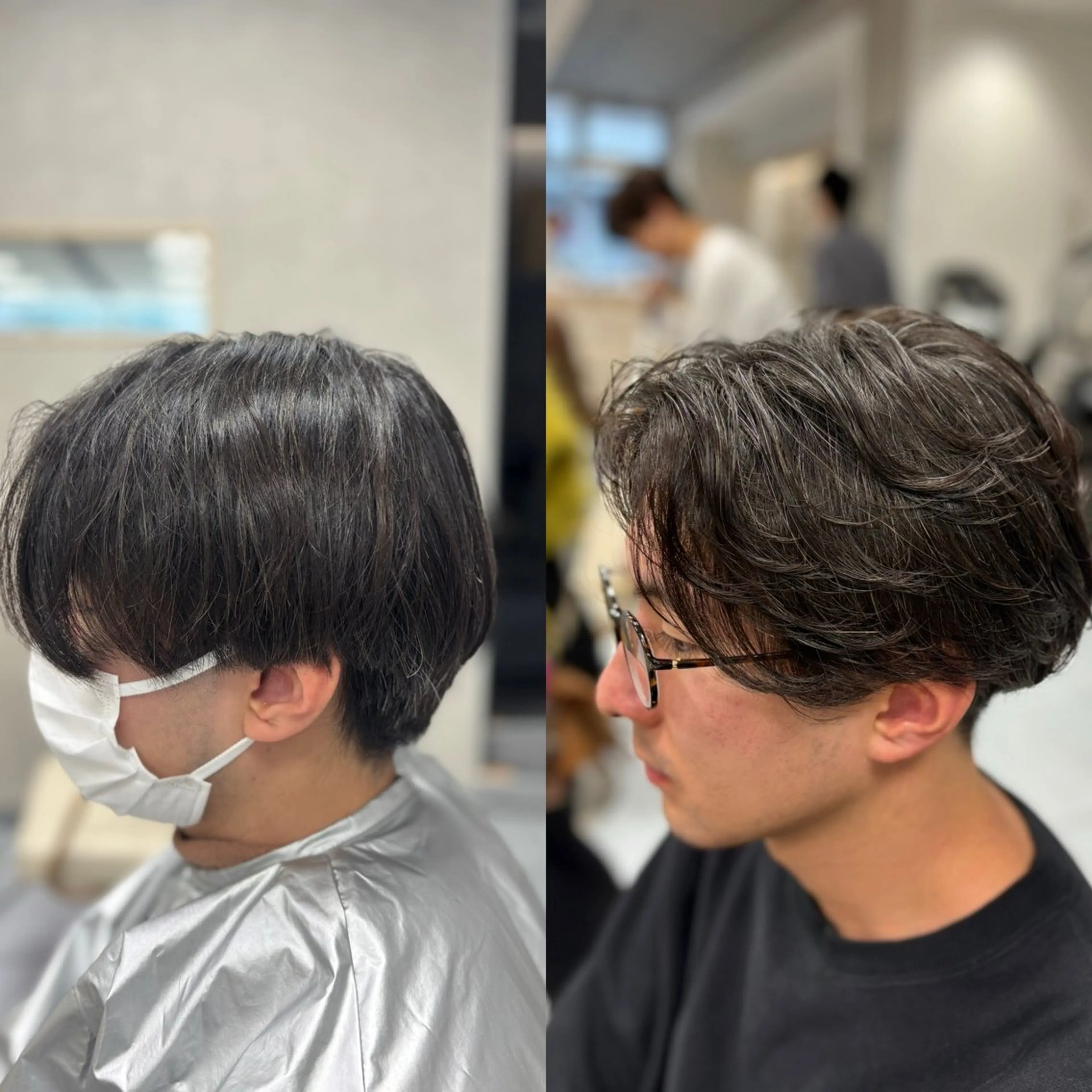 ショート パーマ メンズ カット パーマ メンズ特化韓国風 パーマスタイル/りんのヘアスタイル